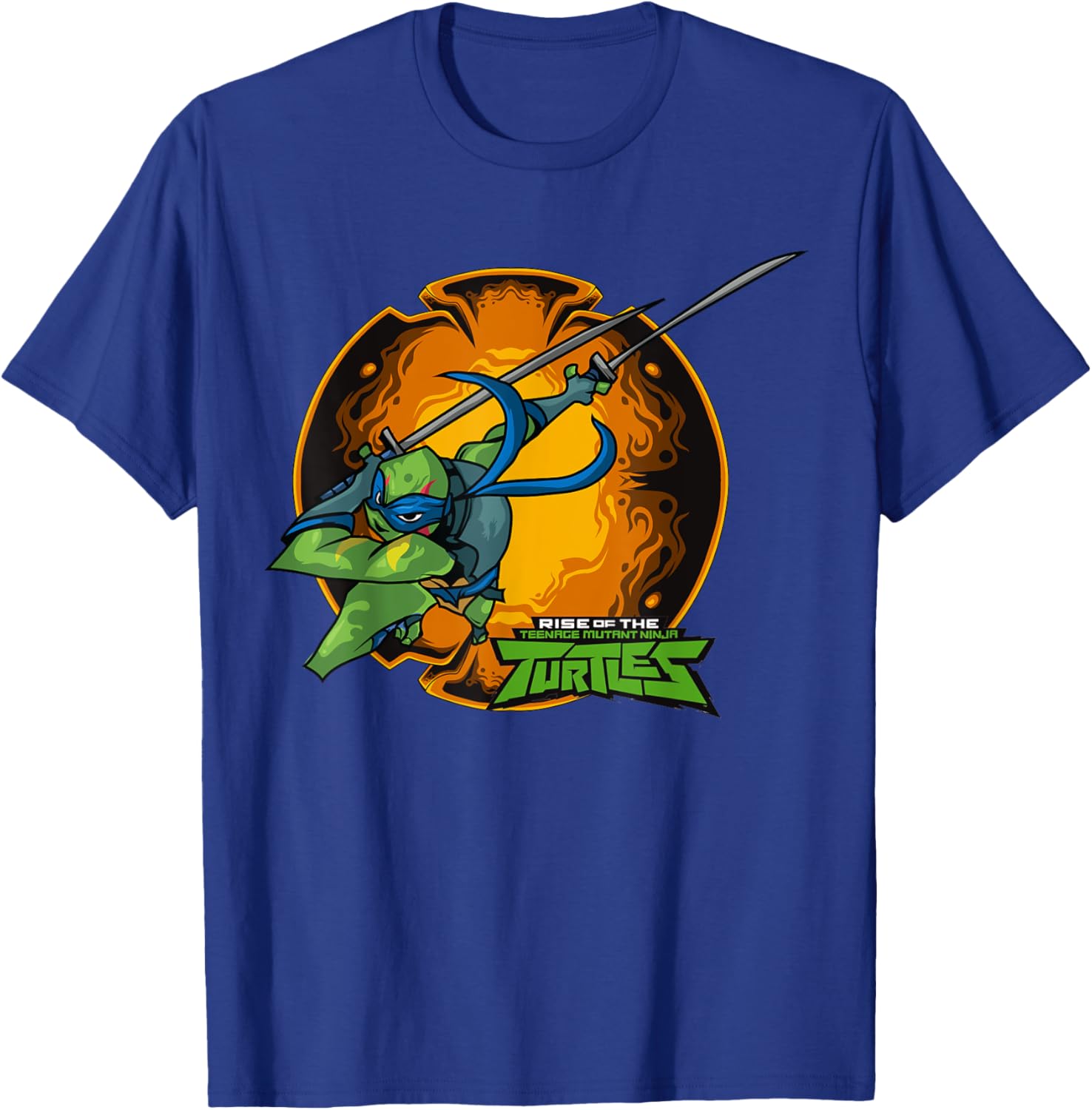 Mademark TMNT Leonardo Double Sword Attack Pose T-Shirt for Fans - 1