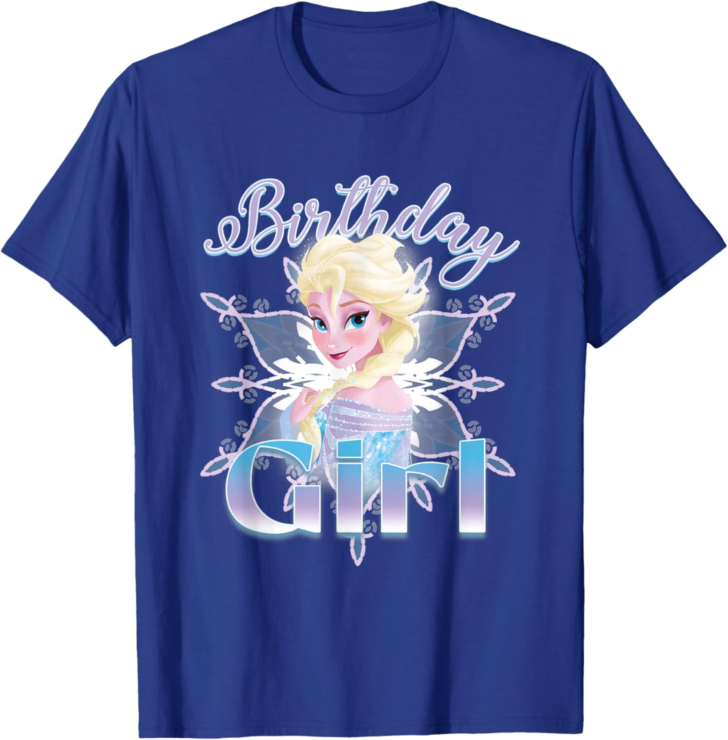 Disney Frozen Elsa Birthday Girl T-Shirt for Girls - Cute Graphic Tee - 3