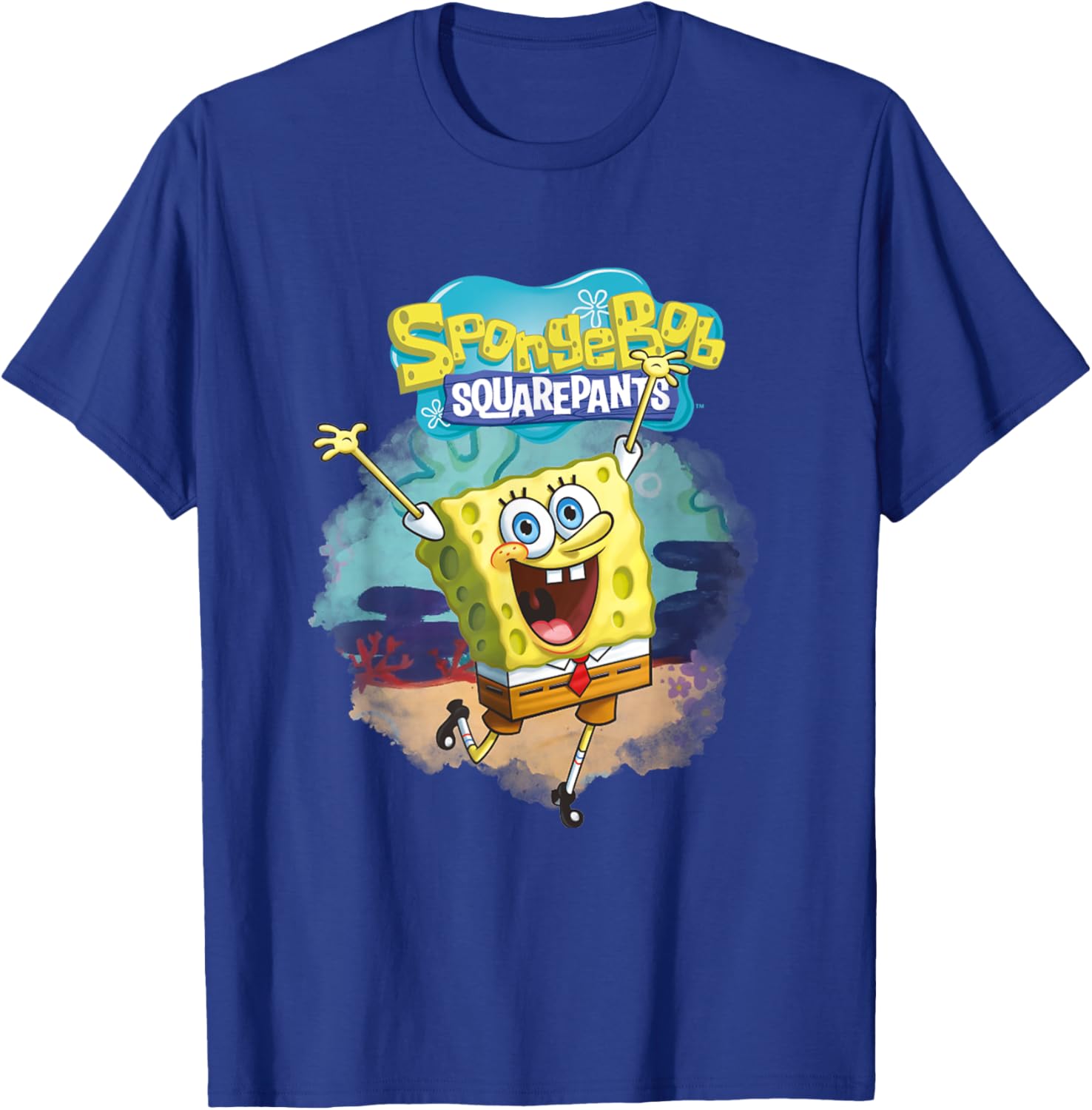 Mademark SpongeBob SquarePants Dancing in the Ocean T-Shirt for Kids - 10