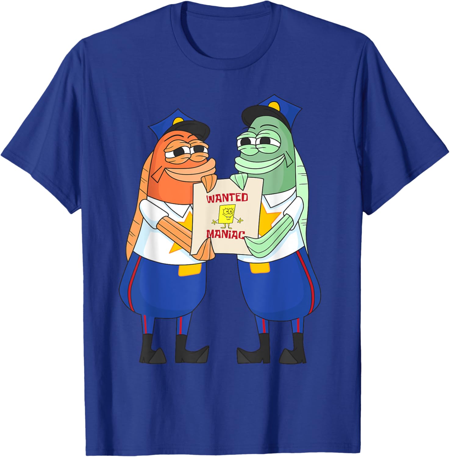 Mademark SpongeBob Wanted Maniac T-Shirt for Fun and Fashion Lovers - 5