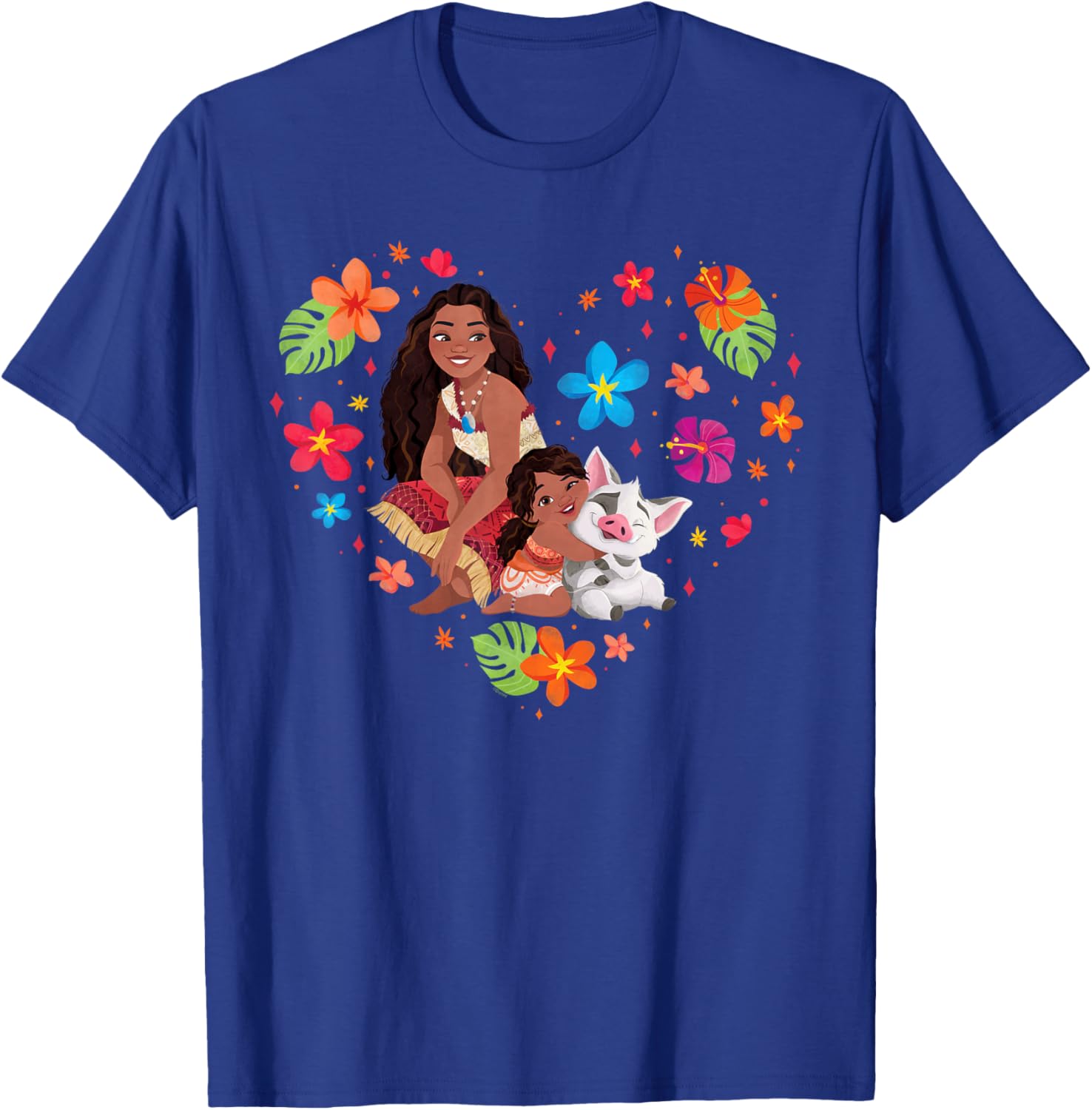 Disney Moana Tropical Heart Sisters T-Shirt with Moana Simea and Pua - 10