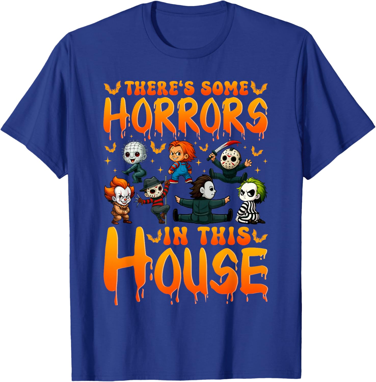 Funny Horror Characters T-Shirt for Spooky Style Lovers - 4