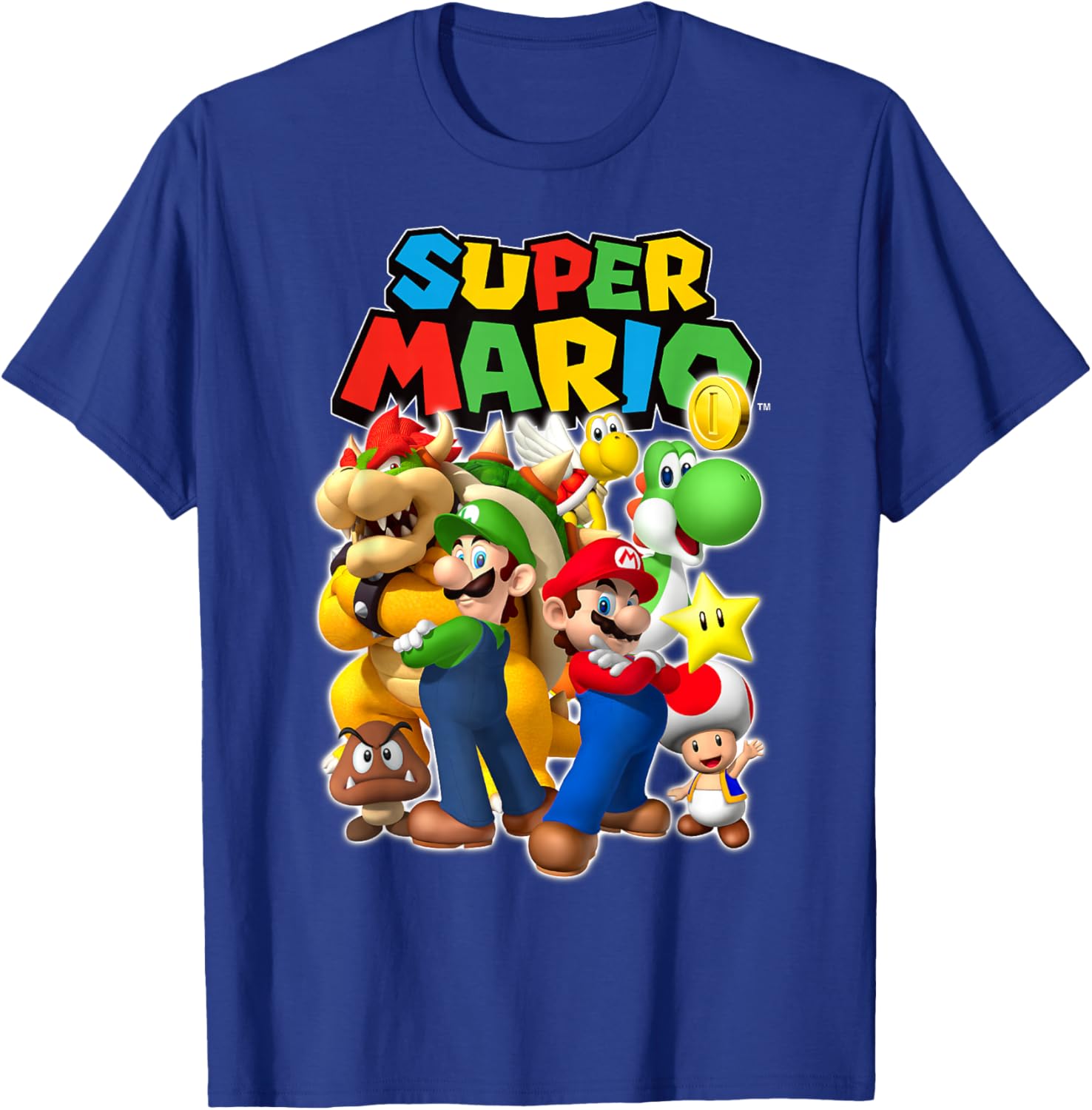 Super Mario Originals Group Shot T-Shirt for Gamers and Fans - 13