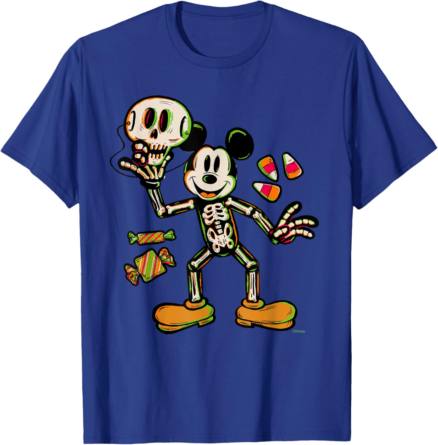 Mickey Mouse Halloween Trick or Treat Skeleton Costume T-Shirt for Kids - 17