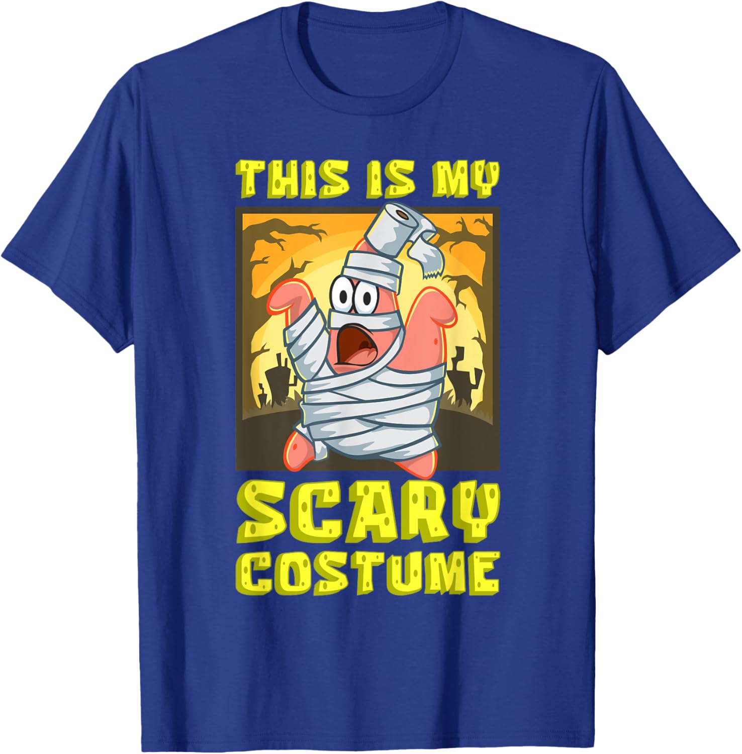 Mademark SpongeBob Halloween Patrick Mummy T-Shirt Fun Costume Apparel - 18