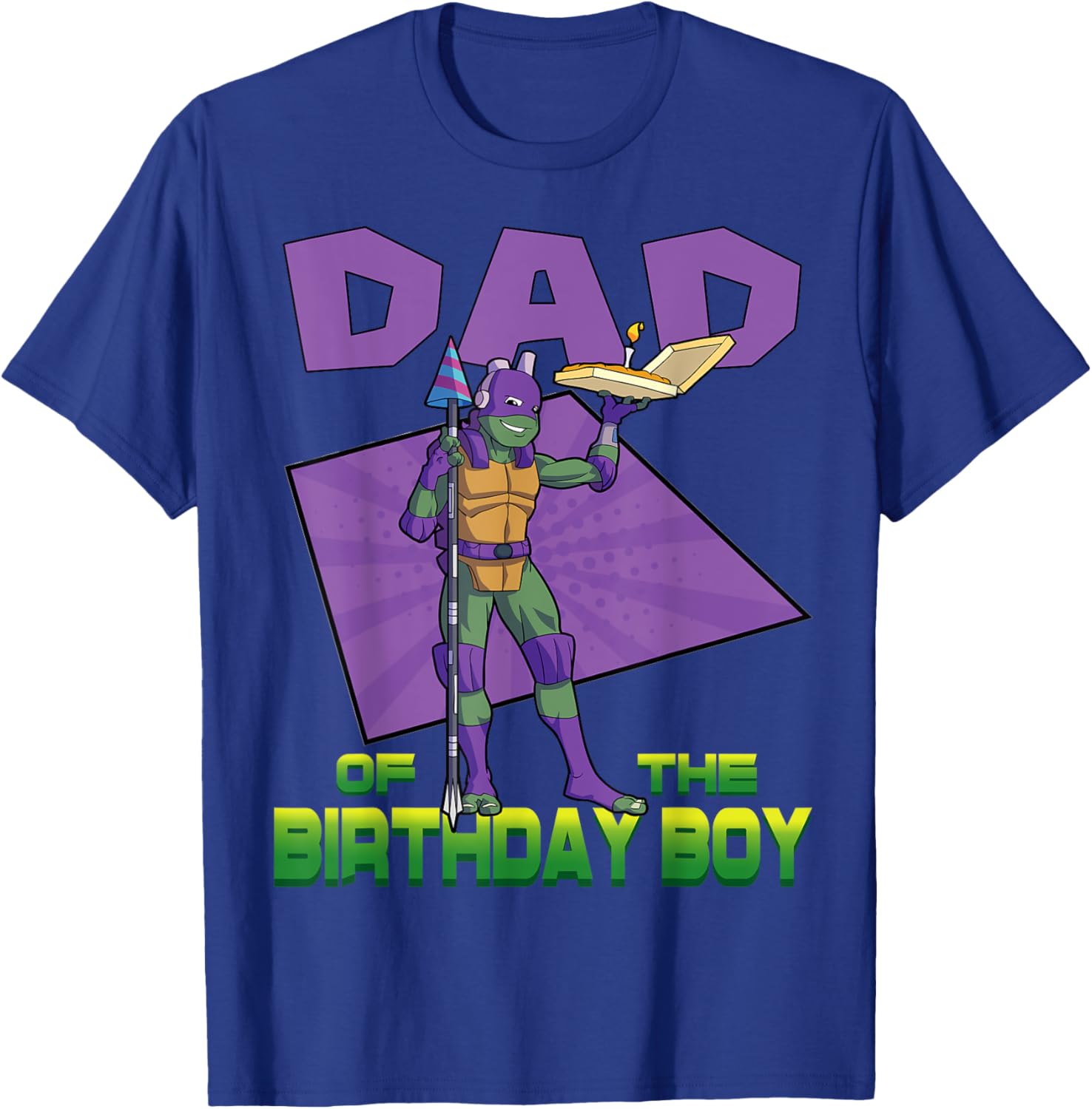 Mademark TMNT Donnie Daddy of the Birthday Boy Pizza Party T-Shirt - 16