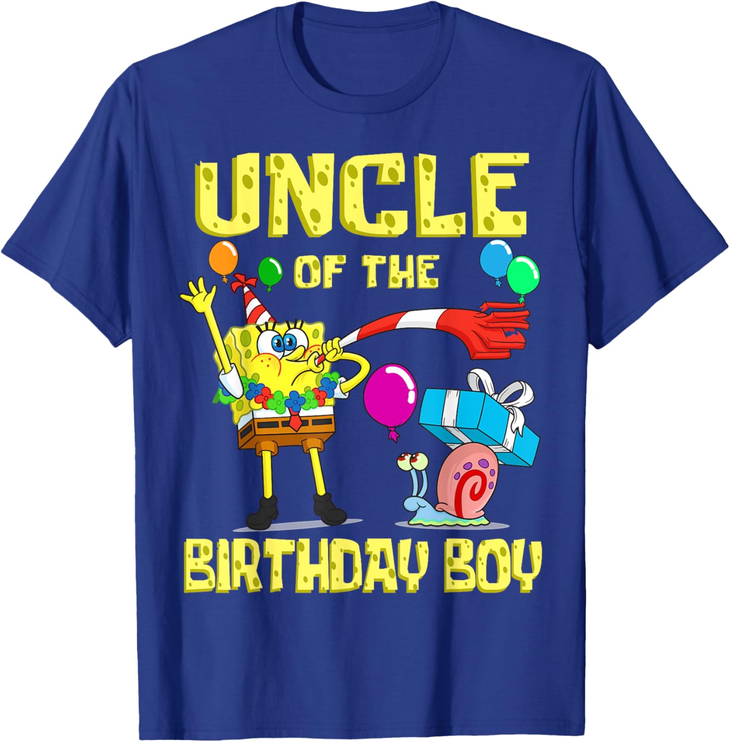 Mademark x SpongeBob SquarePants Birthday Party Uncle T-Shirt for Kids - 13