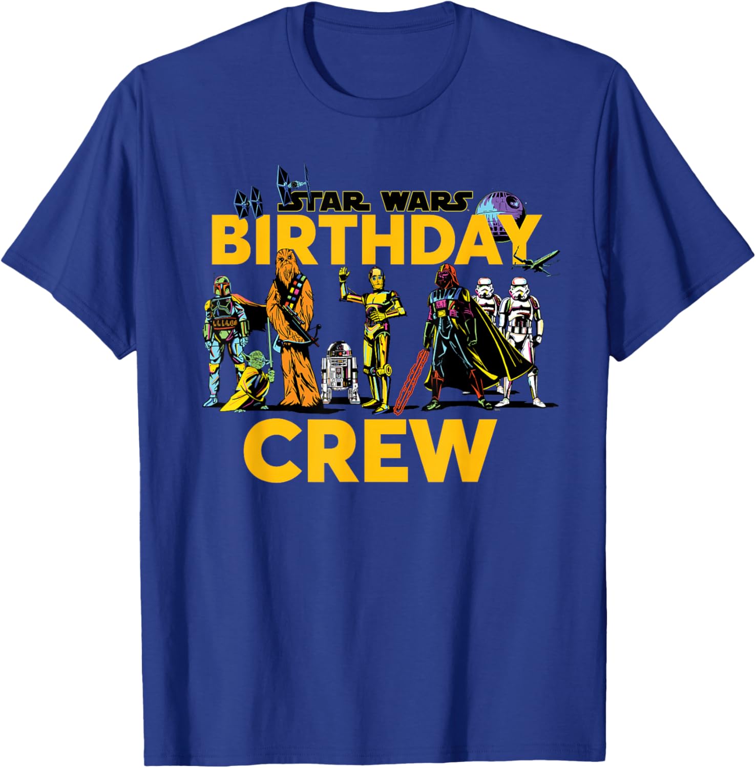 Star Wars Birthday Crew Matching T-Shirt for Classic Characters Fans - 23