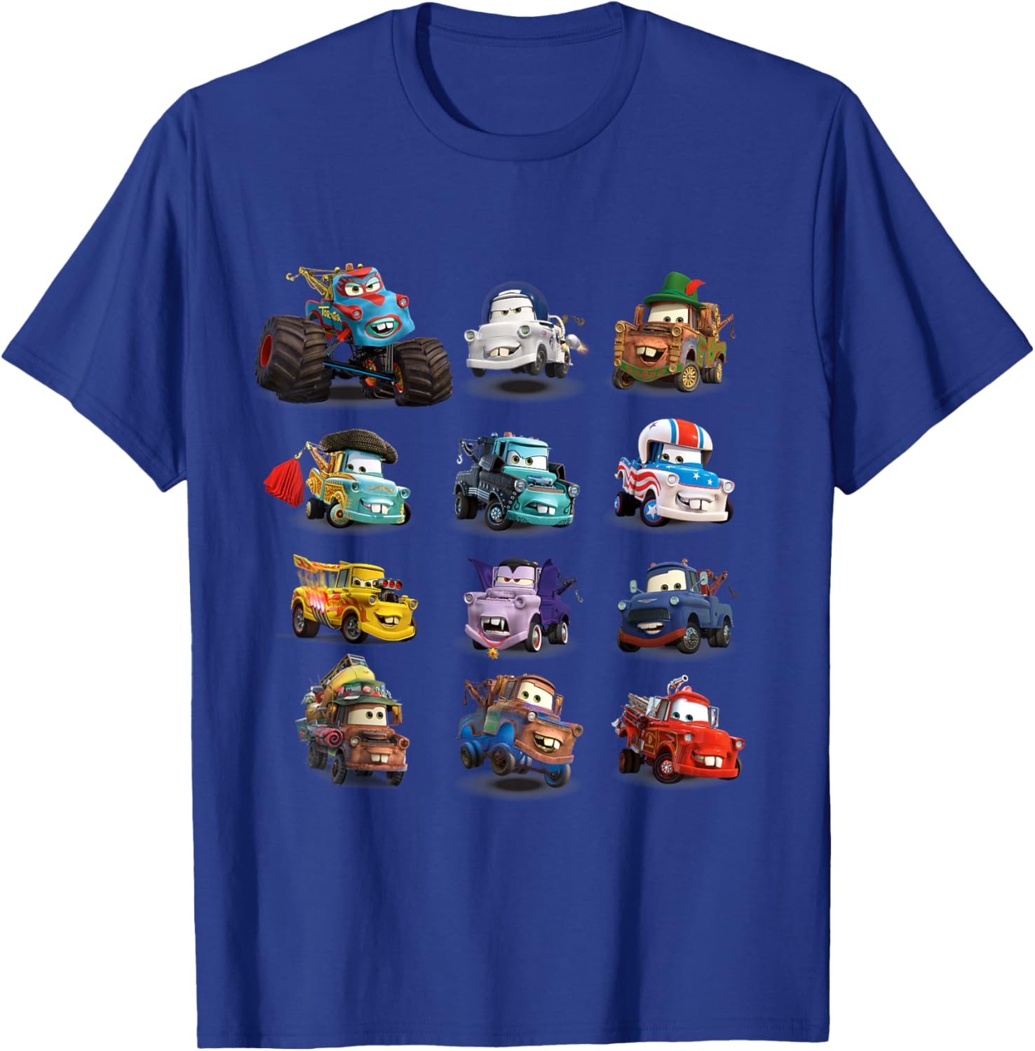 Disney Pixar Cars Many Maters T-Shirt for Kids and Adults Fun Apparel - 5