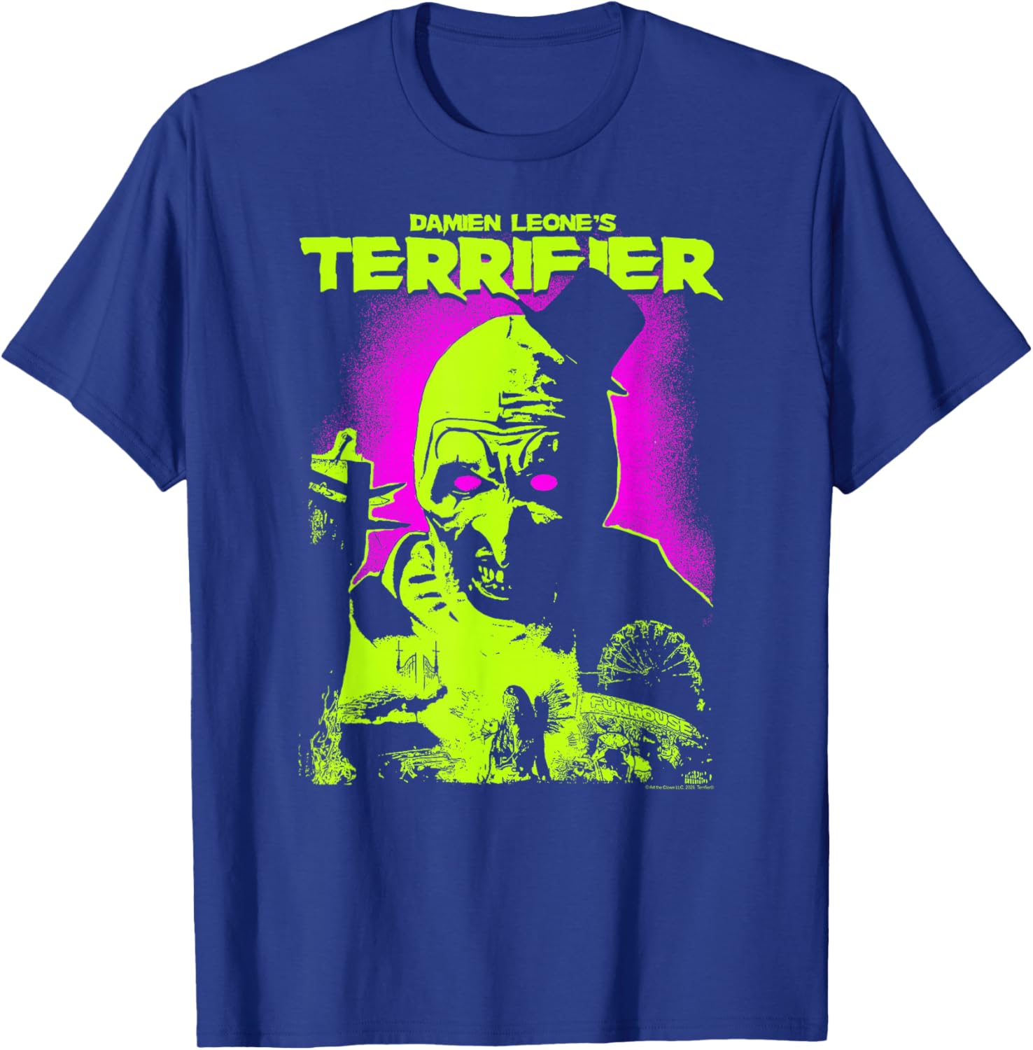 Terrifier Glowing Eyes Neon Horror T-Shirt Art Poster for Fans - 2