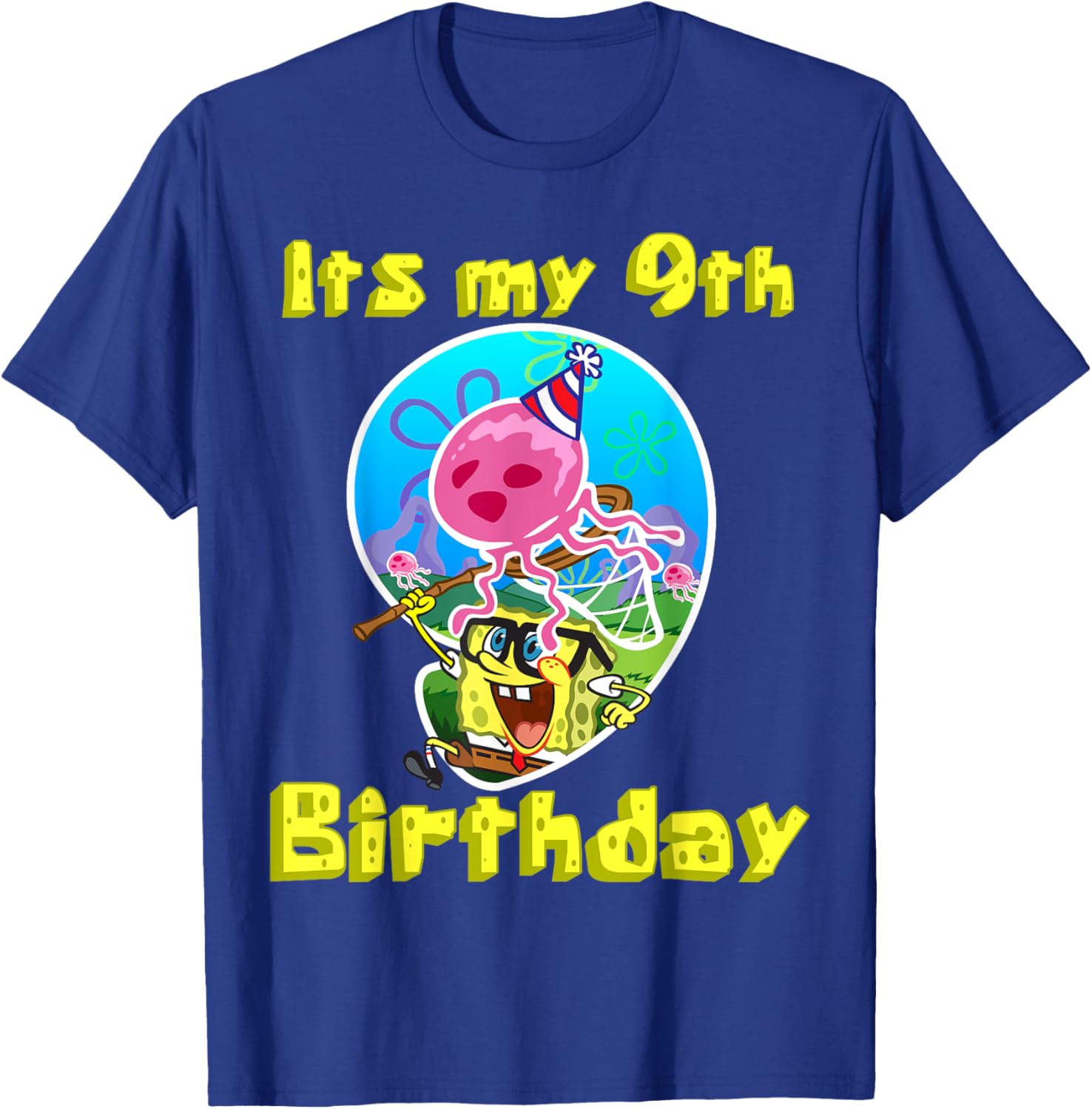 Mademark x SpongeBob SquarePants 9th Birthday T-Shirt Gift for Kids - 5