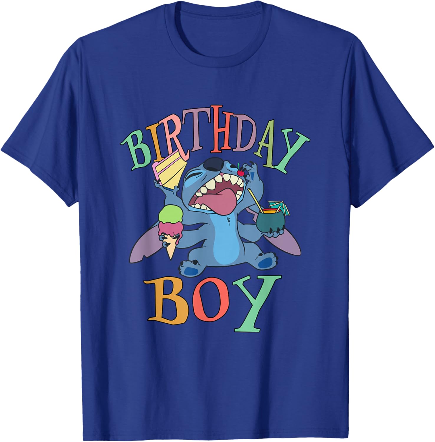 Disney Lilo and Stitch Birthday Boy T-Shirt with Fun Stitch Design - 11