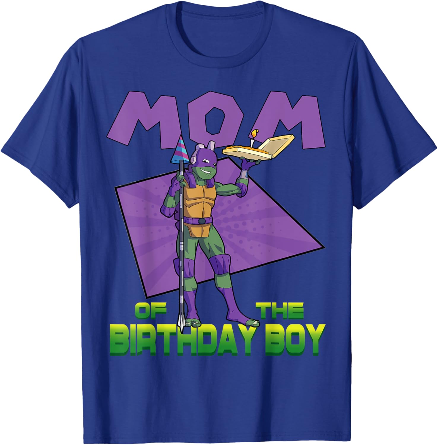 Donnie Mommy of the Birthday Boy Pizza Party T-Shirt for TMNT Fans - 5