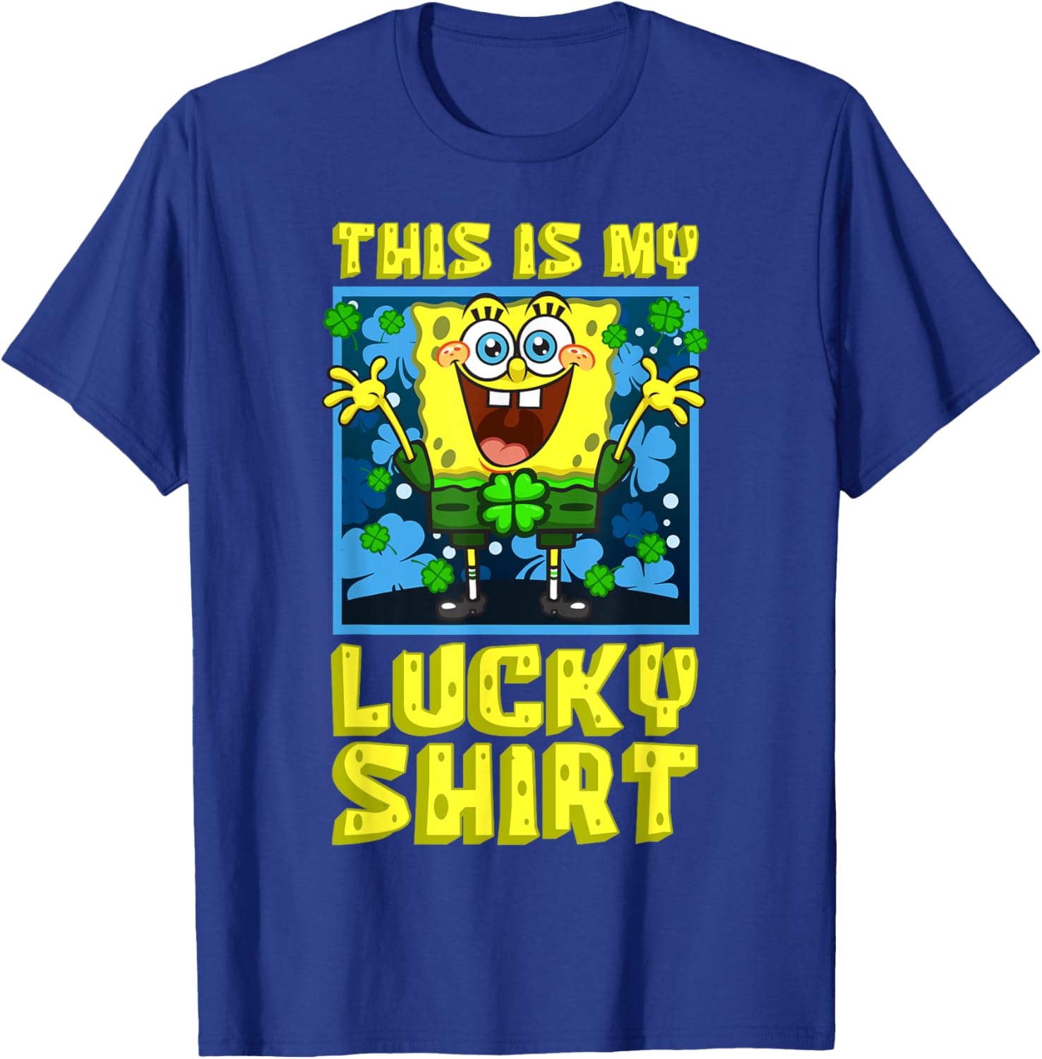 Mademark SpongeBob Lucky Shirt St Patrick's Day Clover Fun T-Shirt - 7