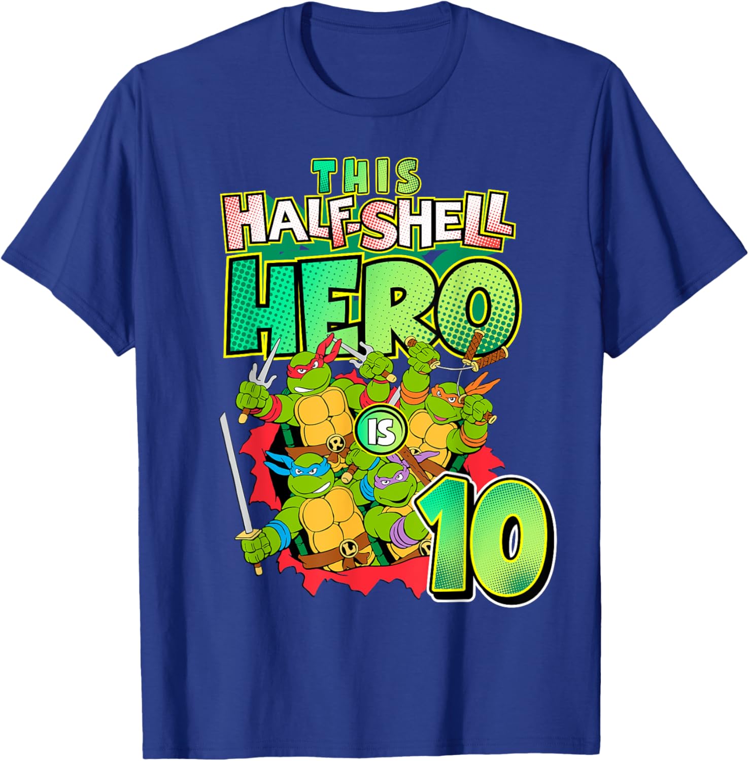 Mademark TMNT This Half Shell Hero Kids T-Shirt for Ninja Turtles Fans - 4