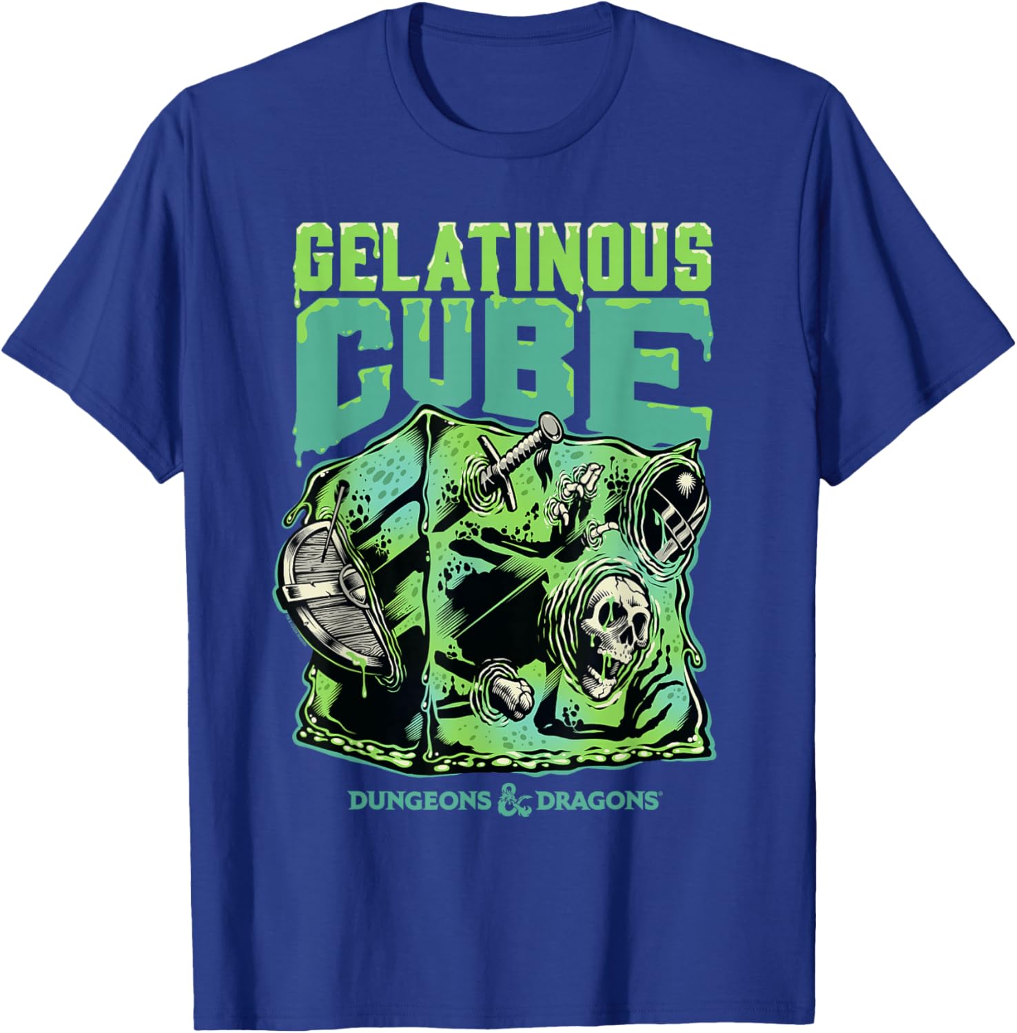 Dungeons and Dragons Gelatinous Cube T-Shirt for Fantasy Fans and Gamers - 4
