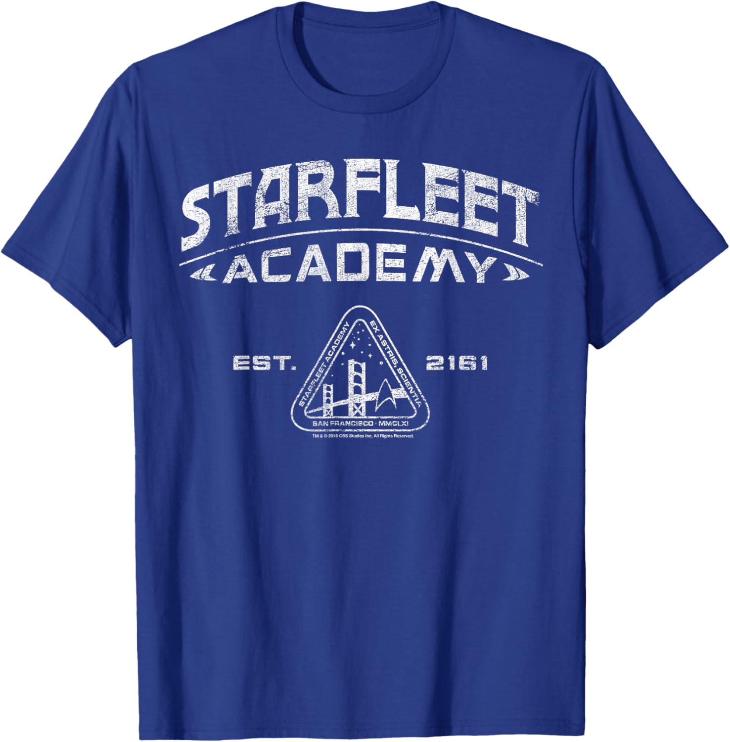 Vintage Star Trek Starfleet Academy 2161 Collegiate T-Shirt for Fans - 2