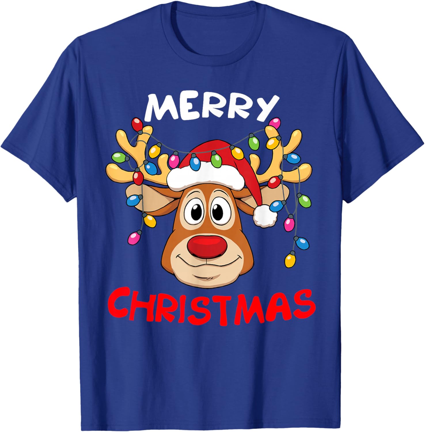 Merry Christmas Reindeer Family T-Shirt for Men and Women Fun Holiday Style - 25