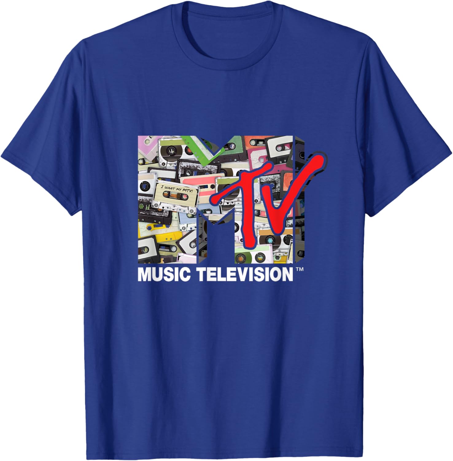 Mademark x MTV Retro 80s Cassette Tapes Remix T-Shirt for Vintage Style - 13