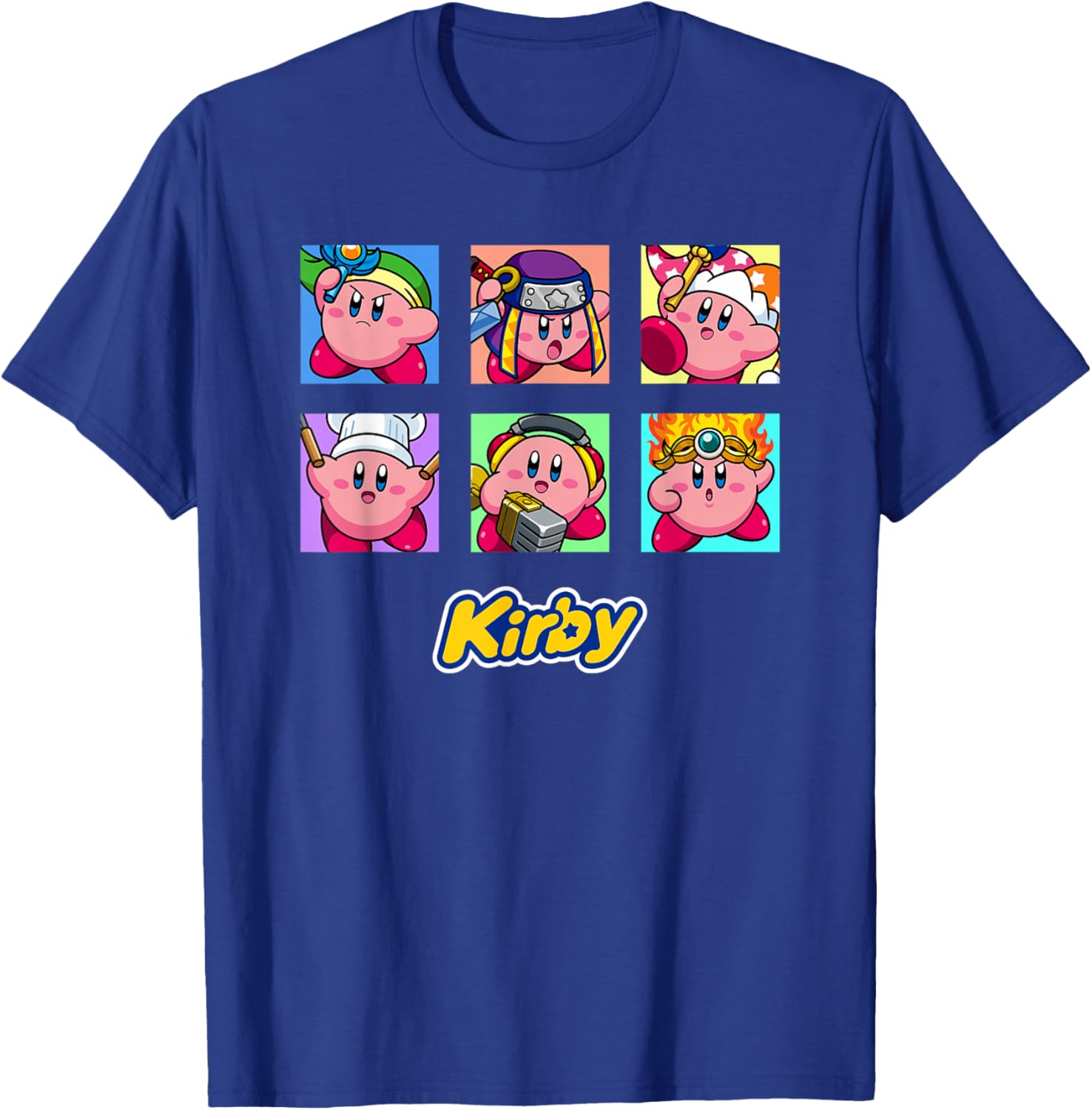 Kirby Selected Abilities Collage Pop Art Full Color T-Shirt for Fans - 12