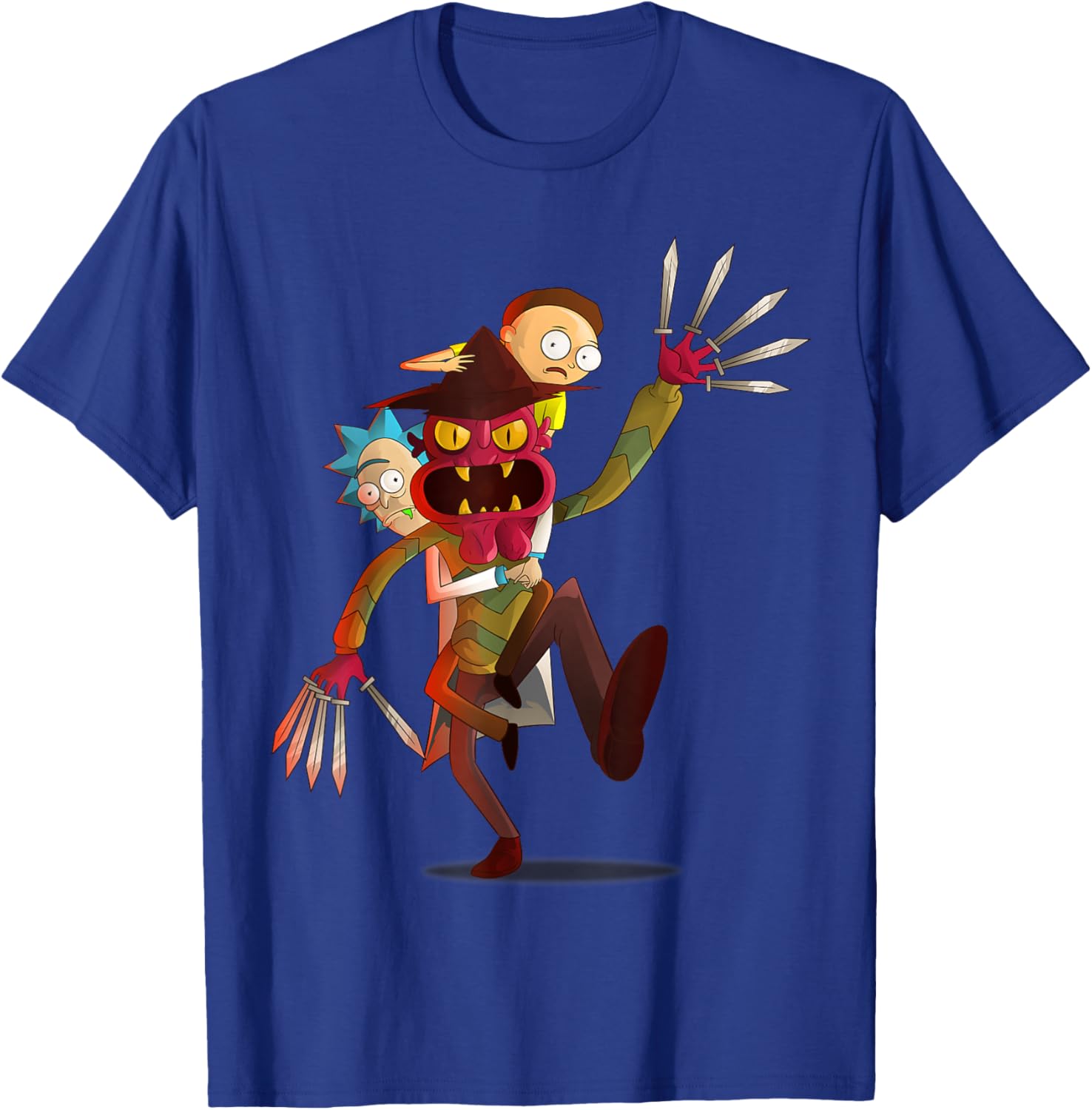 Mademark Rick and Morty Nightmare on Scary Street T-Shirt for Fans - 16