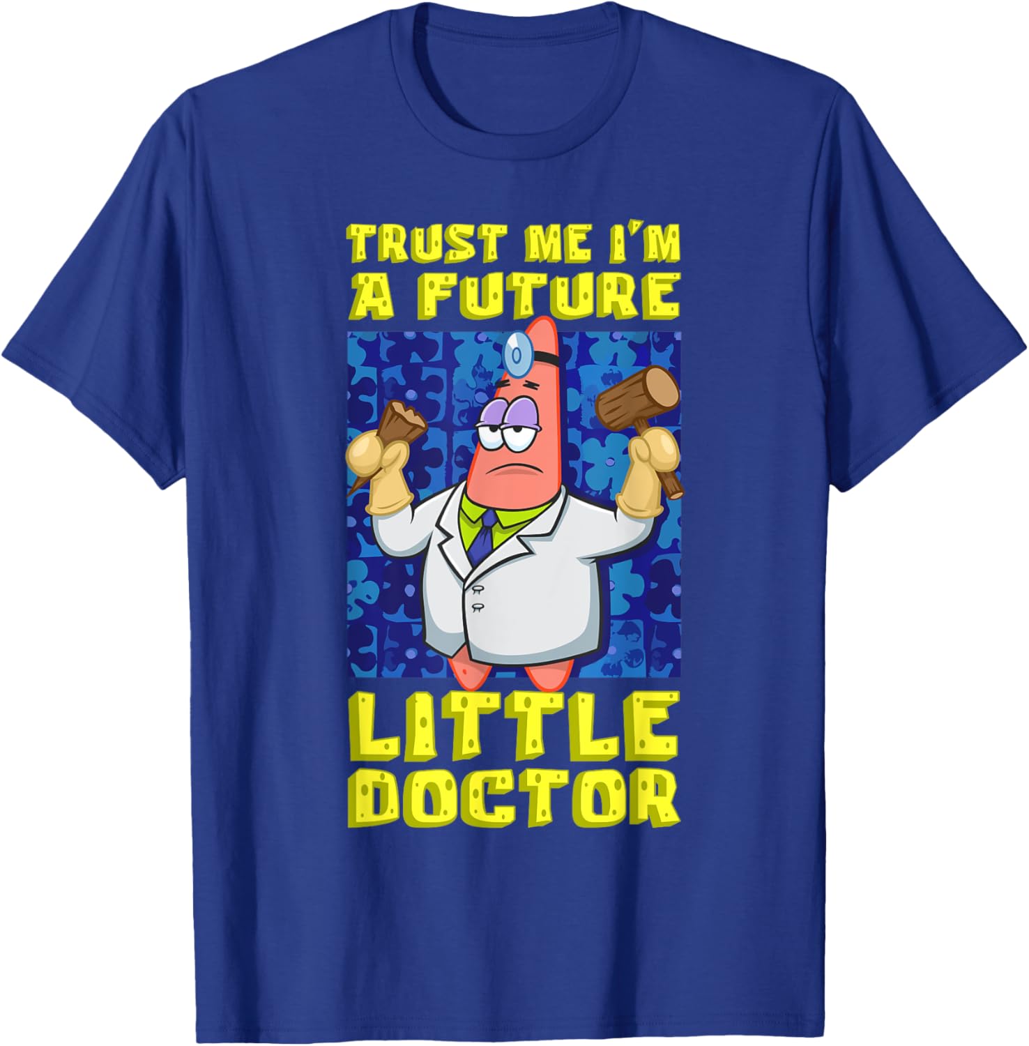 Mademark SpongeBob Trust Me Im A Future Little Doctor Patrick T-Shirt - 8