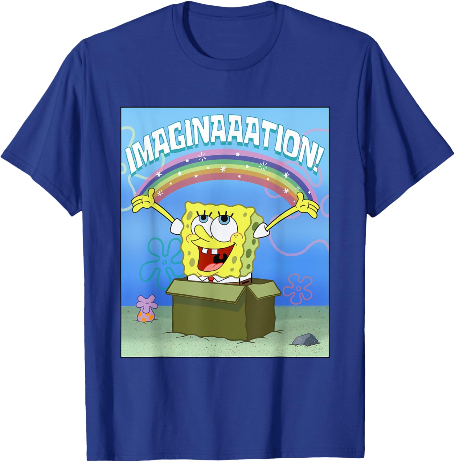Mademark SpongeBob SquarePants Imaginaaation Box Funny T-Shirt for All Ages - 25