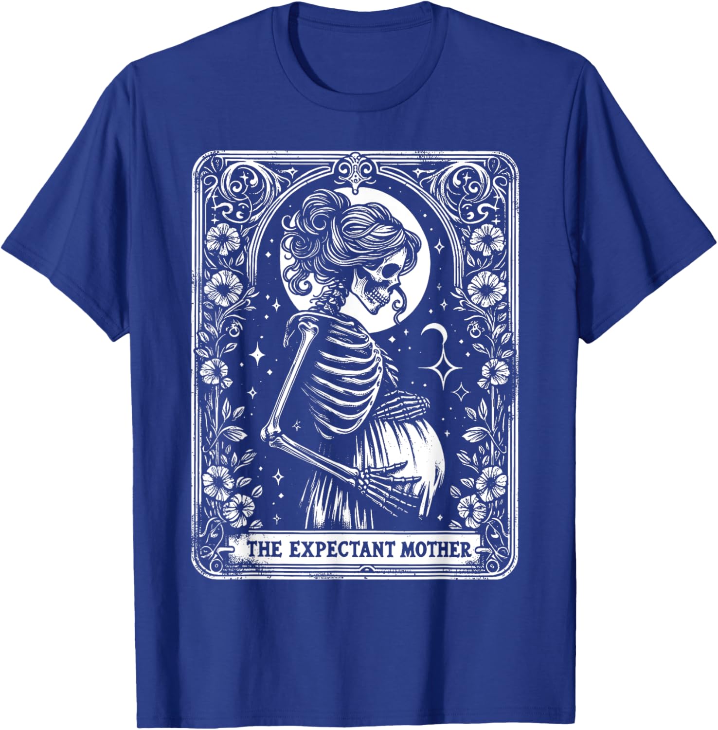 Skeleton Expectant Mother Tarot Card Pregnancy Announcement T-Shirt - 17