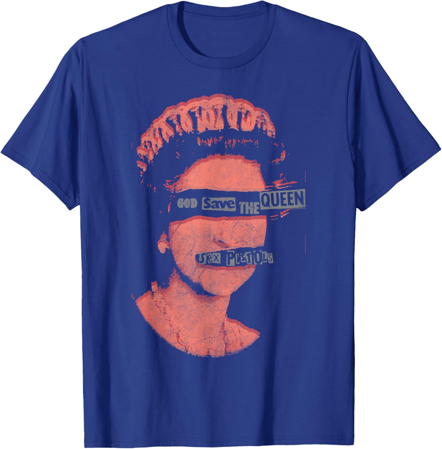 Sex Pistols God Save The Queen Red Stamp T-Shirt for Music Lovers - 5