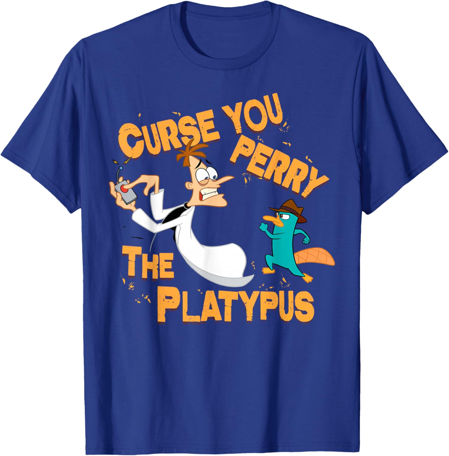 Disney Phineas and Ferb Curse You Graphic T-Shirt for Fun Fans - 4