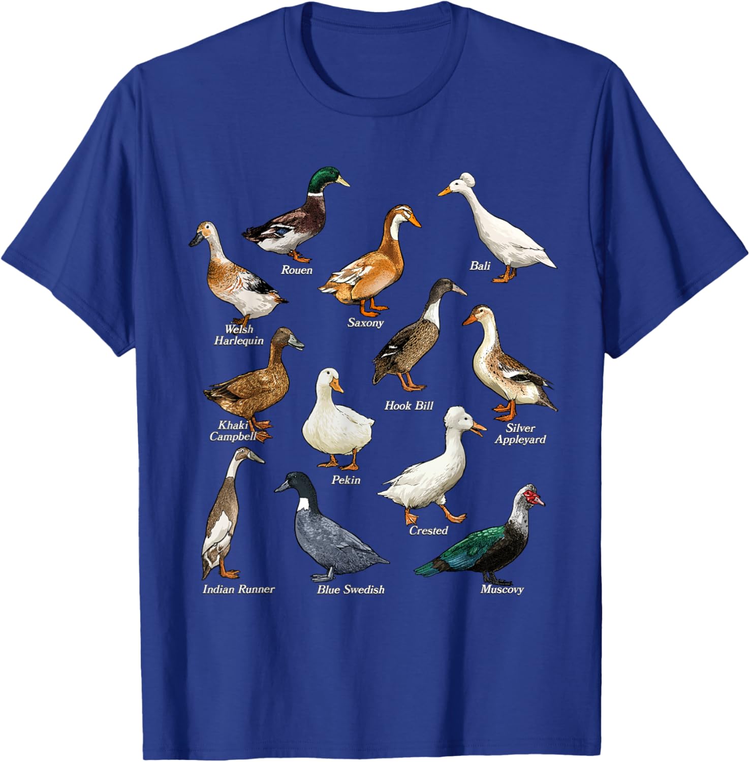 Types of Duck Waterfowl T-Shirt for Duck Lovers and Nature Enthusiasts - 3