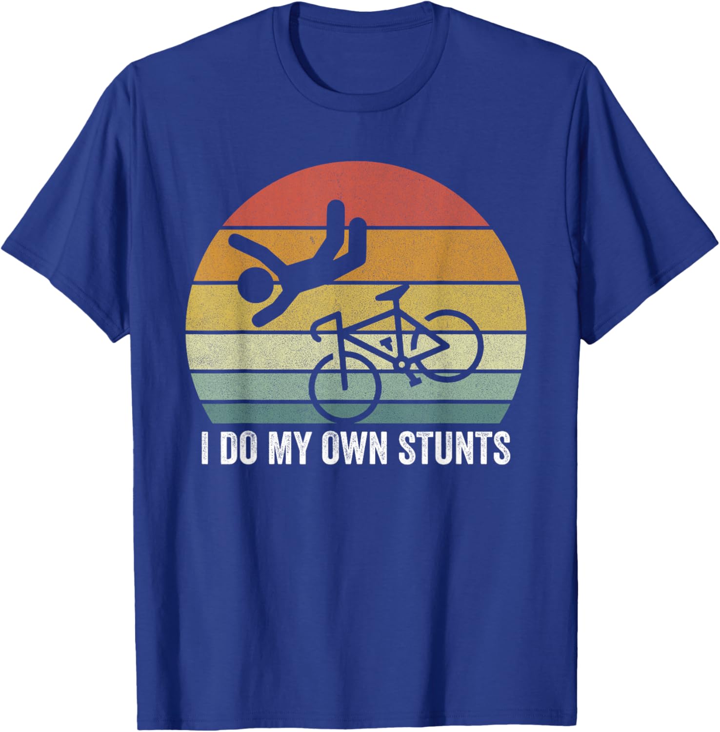 Vintage Retro I Do My Own Stunts Shirt for Bike Lovers - Fun T-Shirt - 13