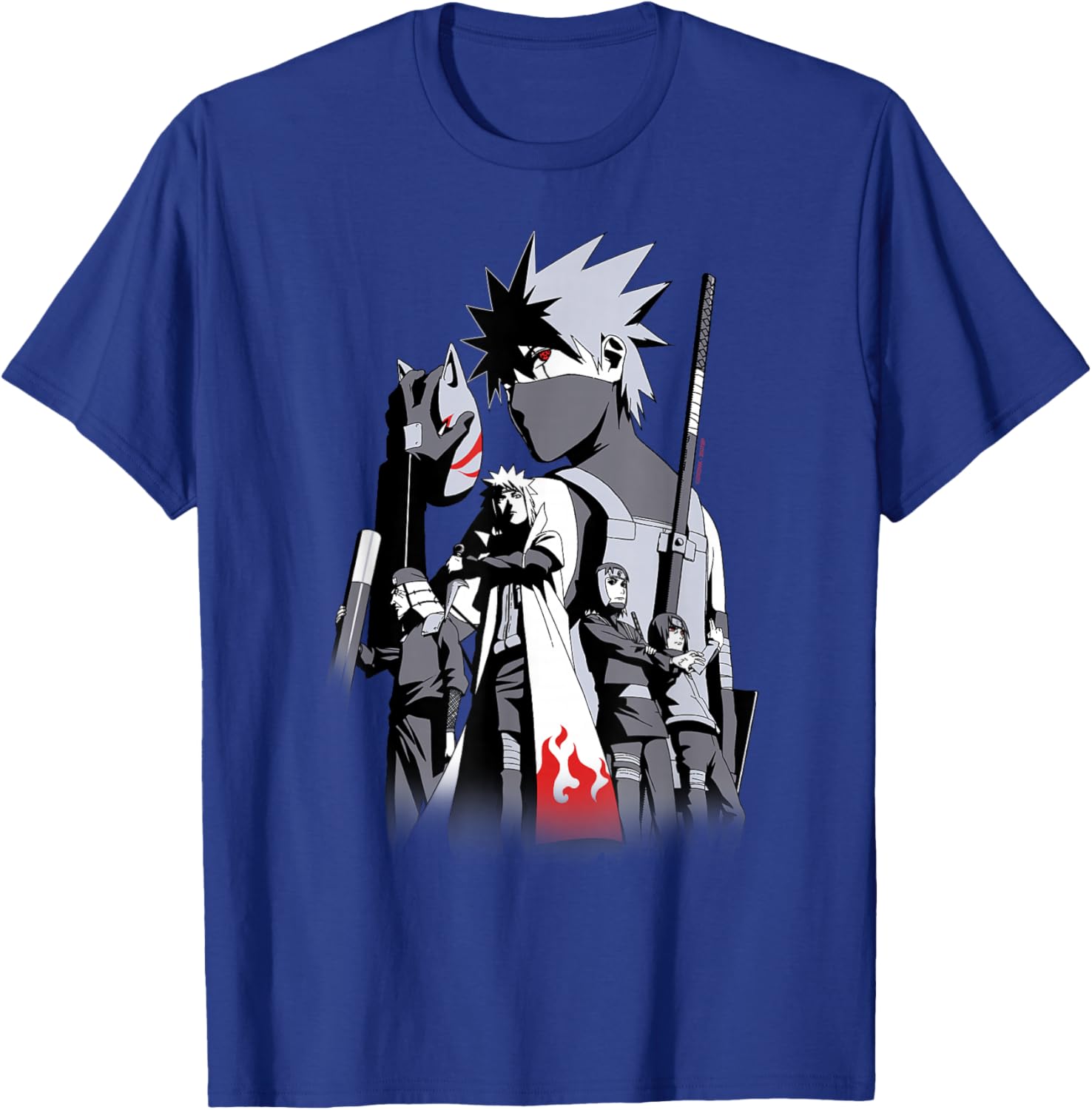 Naruto Shippuden Kakashi Story Limited Edition Colorful T-Shirt - 7