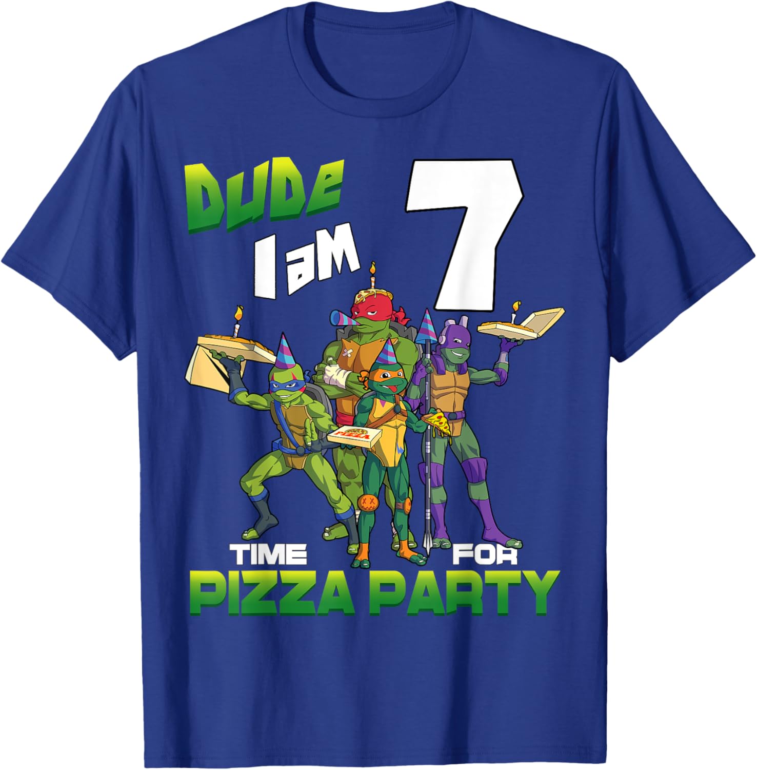 Mademark Teenage Mutant Ninja Turtles Pizza Party T-Shirt for 7 Year Olds - 3
