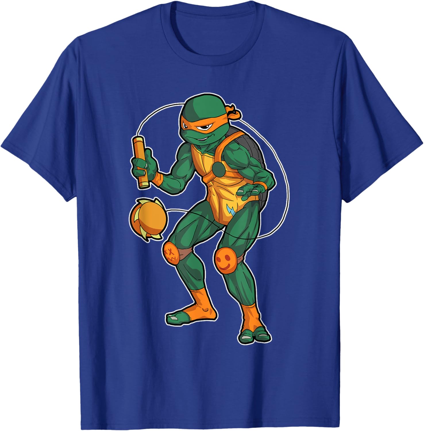 Mademark Teenage Mutant Ninja Turtles Michelangelo Kusari Fundo T-Shirt - 9