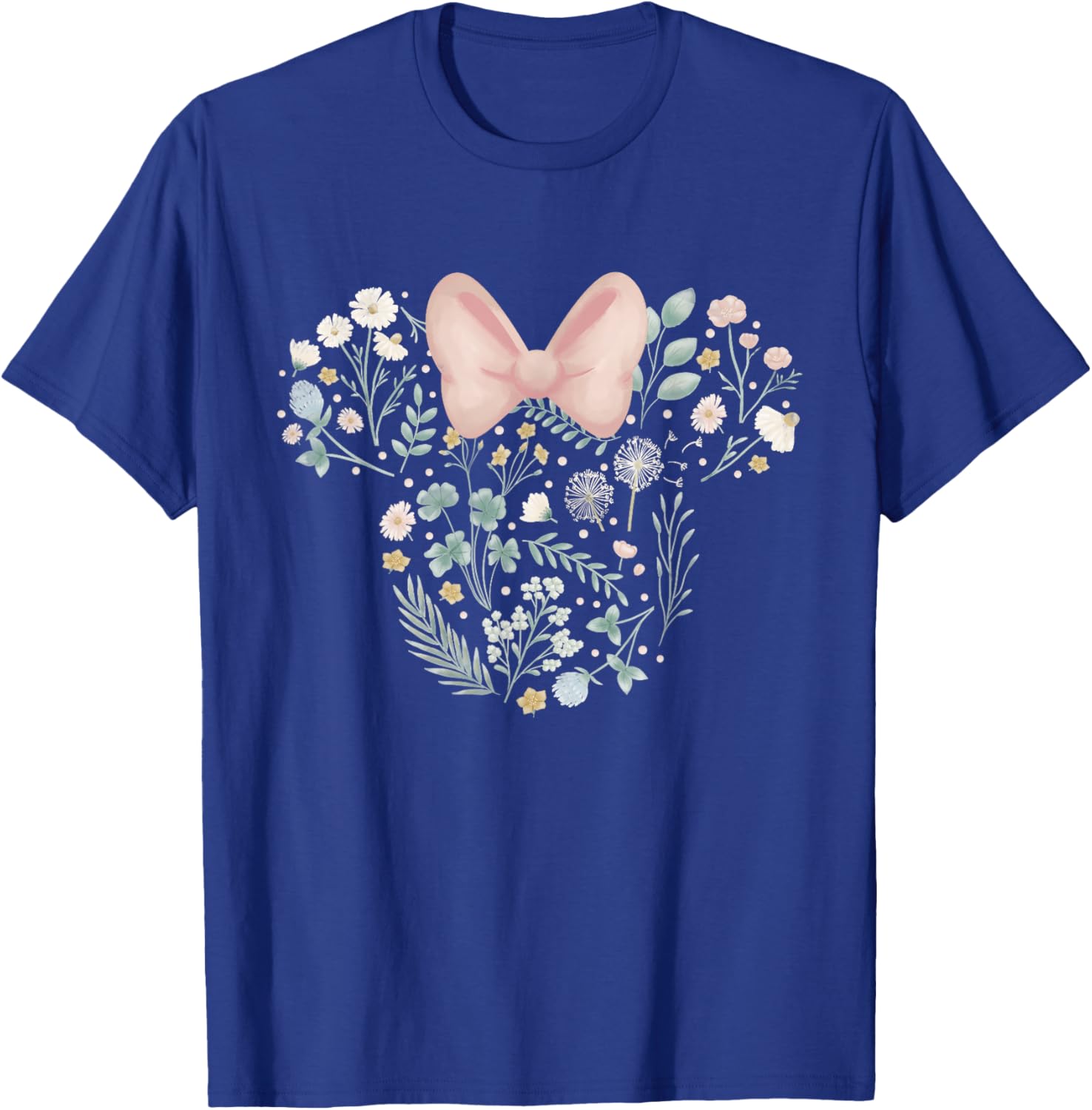 Disney Minnie Mouse Spring Flowers T-Shirt for Stylish Kids and Adults - 4