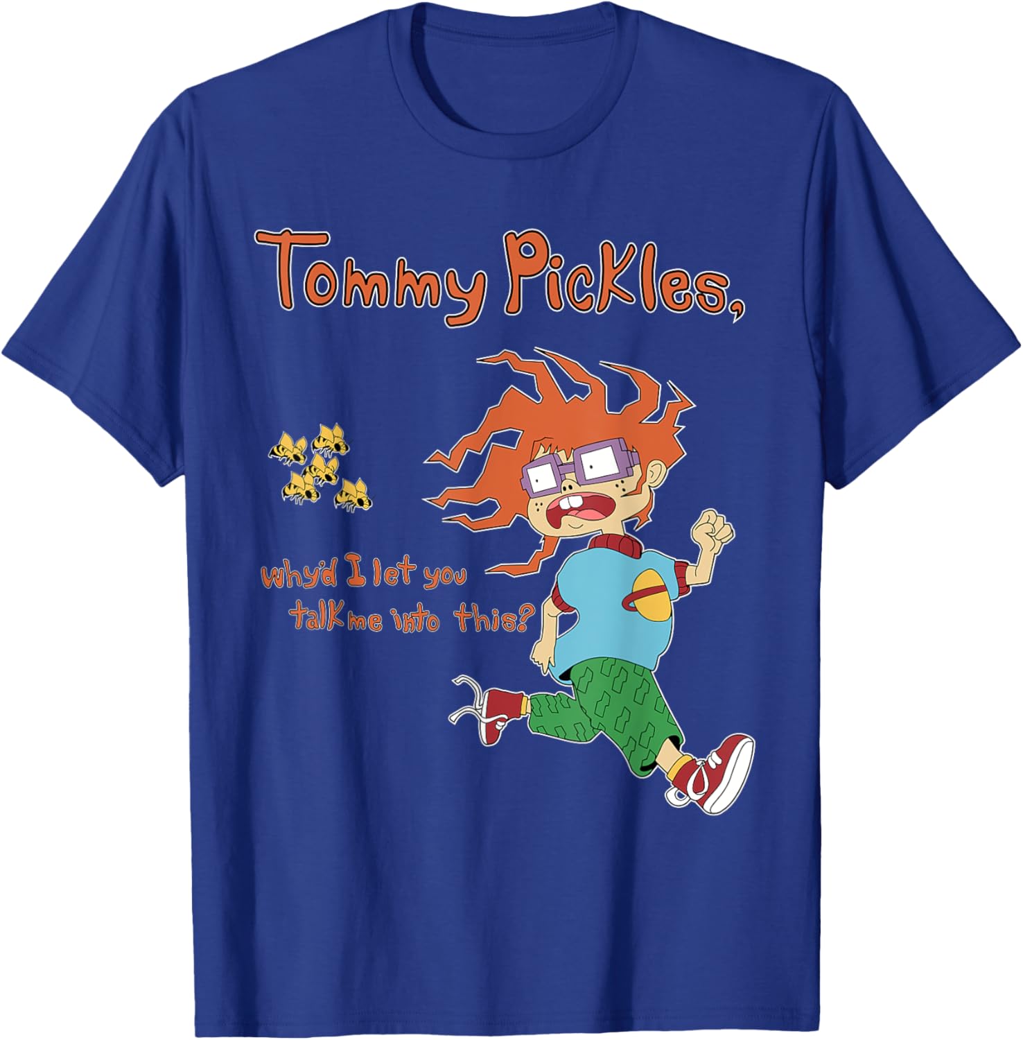 Mademark Rugrats Chuckie T-Shirt Tommy Pickles Quote Fun Apparel - 3