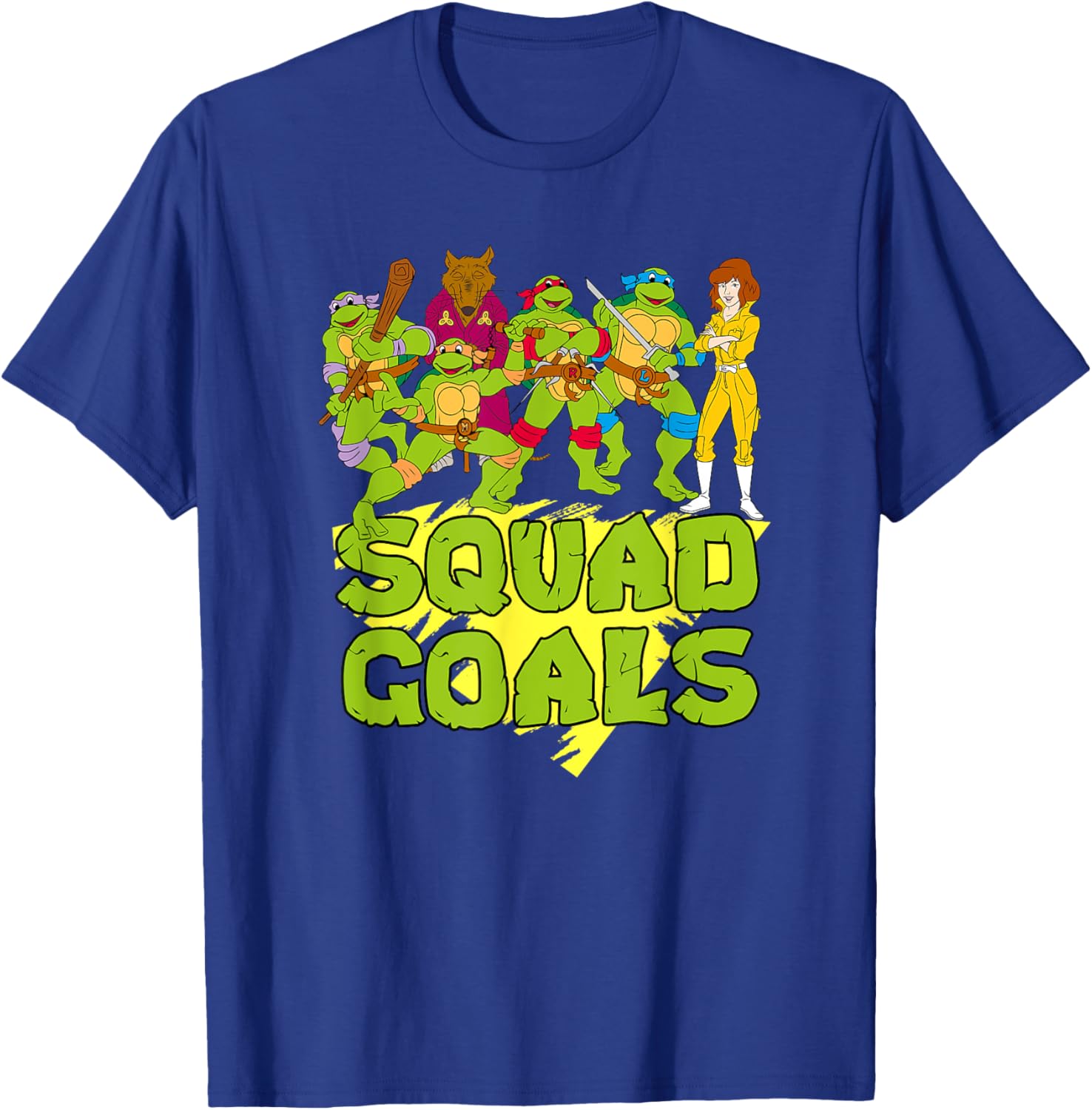 Mademark TMNT Squad Goals T-Shirt with Splinter and April for Fans - 4