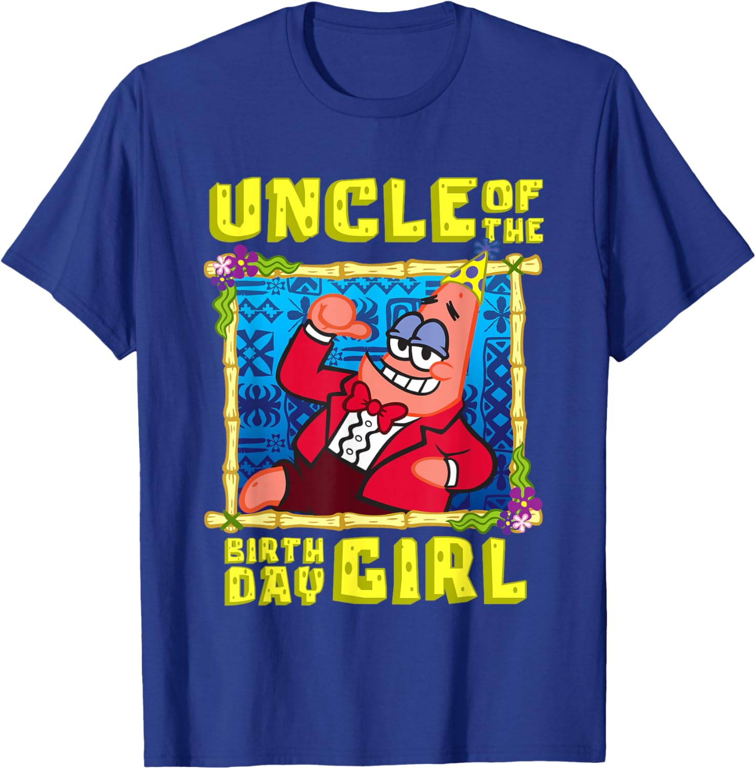 SpongeBob Patrick Uncle Gift T-Shirt for Birthday Celebration Fun - 20