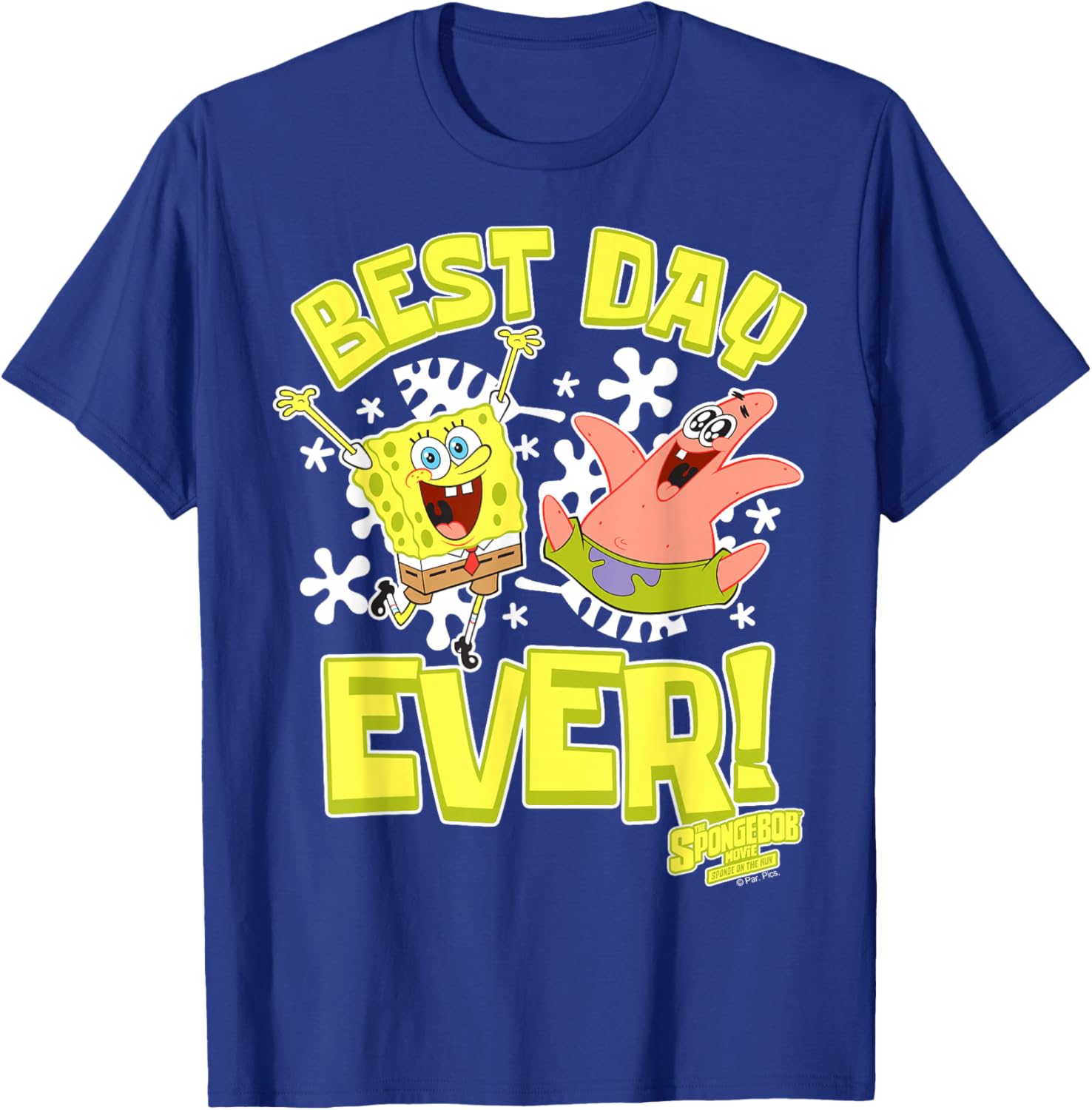Sponge On The Run Patrick & SpongeBob Best Day Ever T-Shirt for Fun Lovers - 9