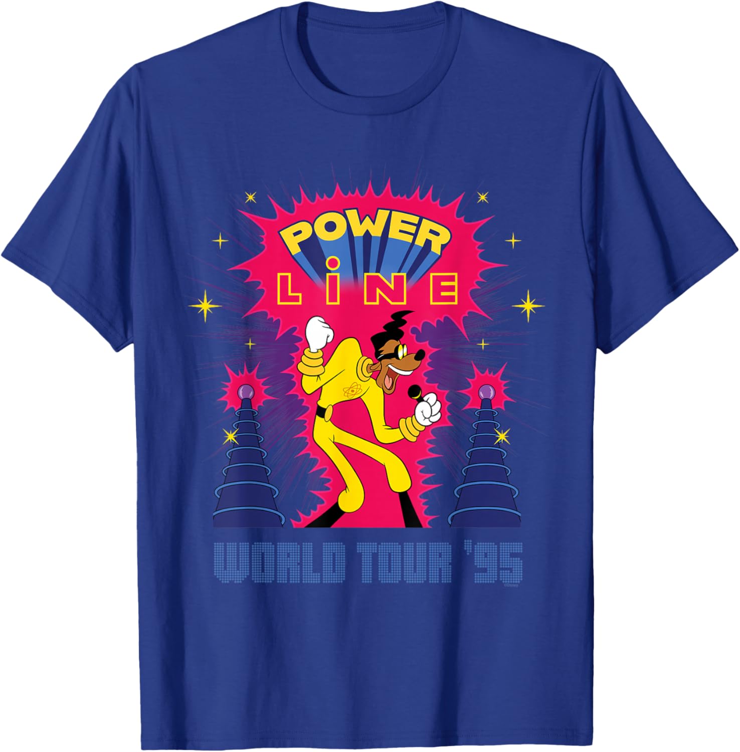 Disney A Goofy Movie Powerline World Tour 95 Rock T-Shirt for Fans - 16