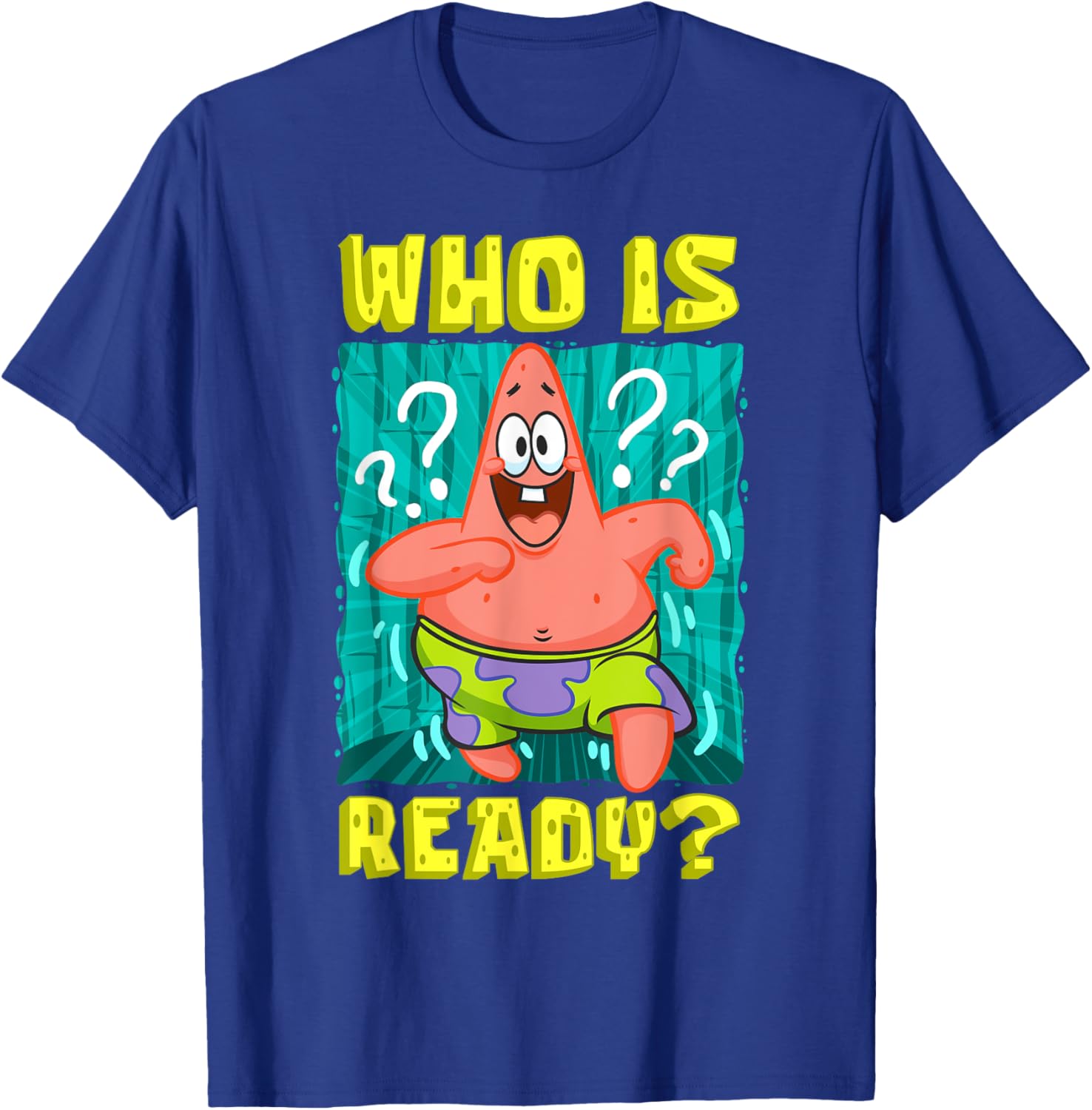 Mademark SpongeBob Patrick Star Ready Funny T-Shirt for Fans - 2