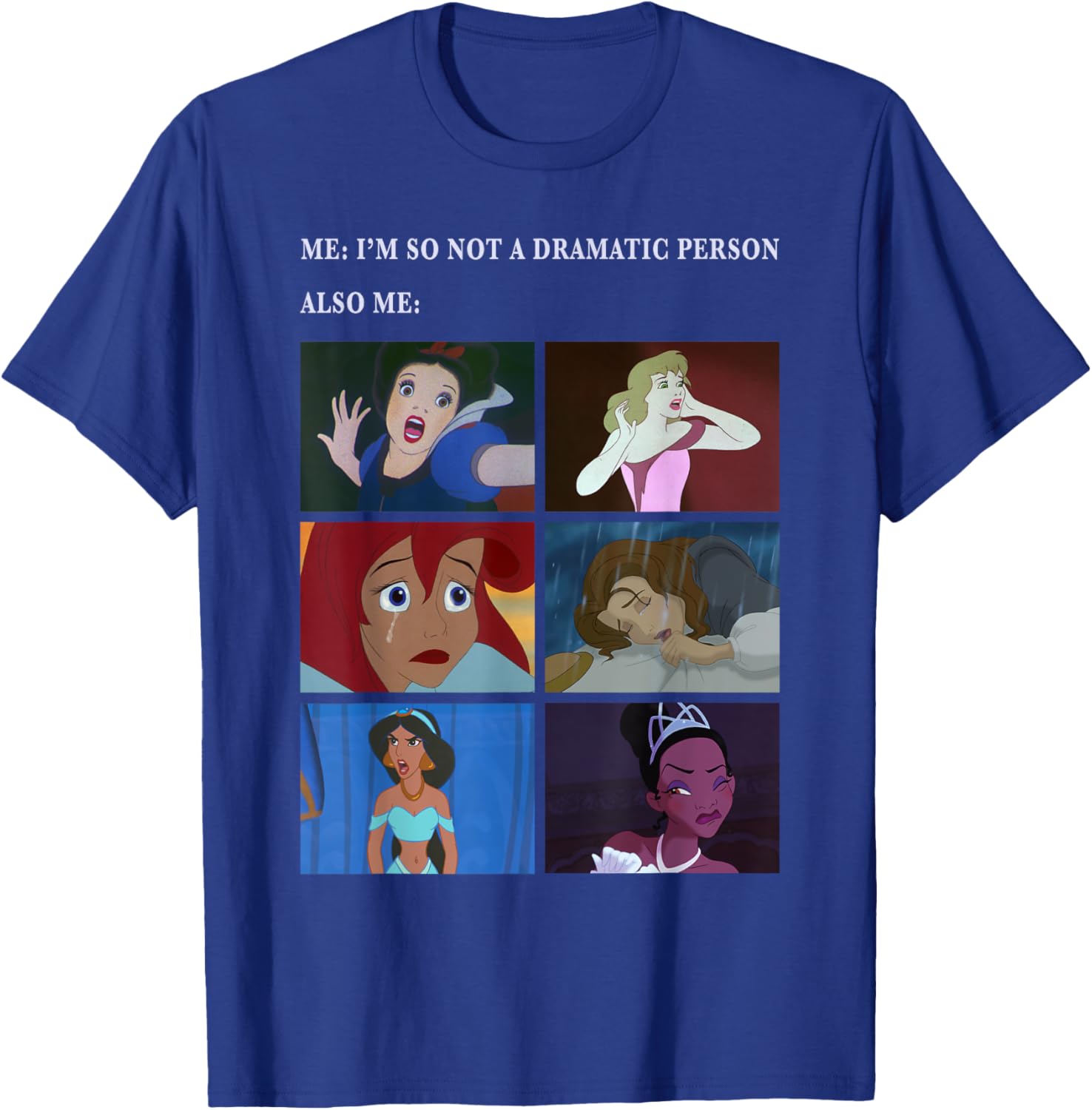 Disney Princess Not Dramatic Meme Panel T-Shirt for Fun Fashion Fans - 6