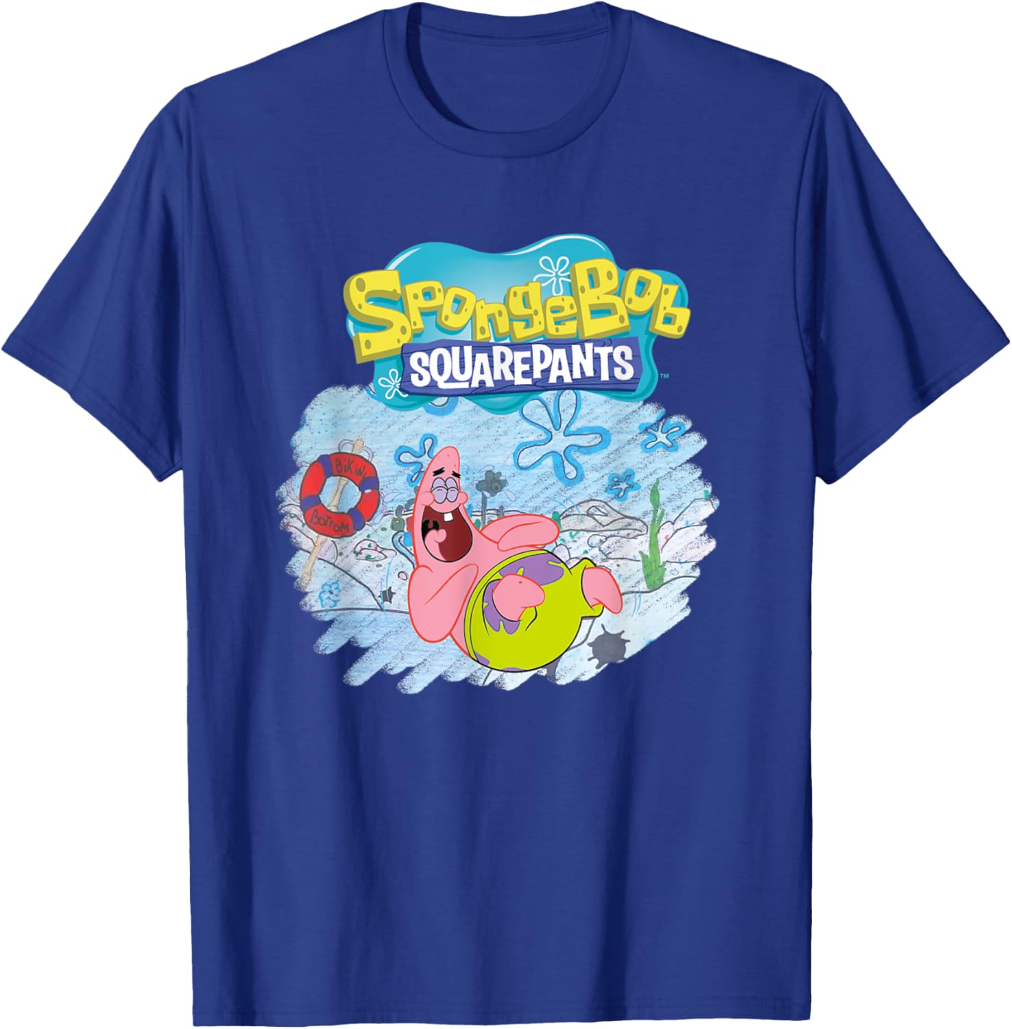 Mademark x SpongeBob SquarePants Patrick Star Happy T-Shirt for Fans - 9