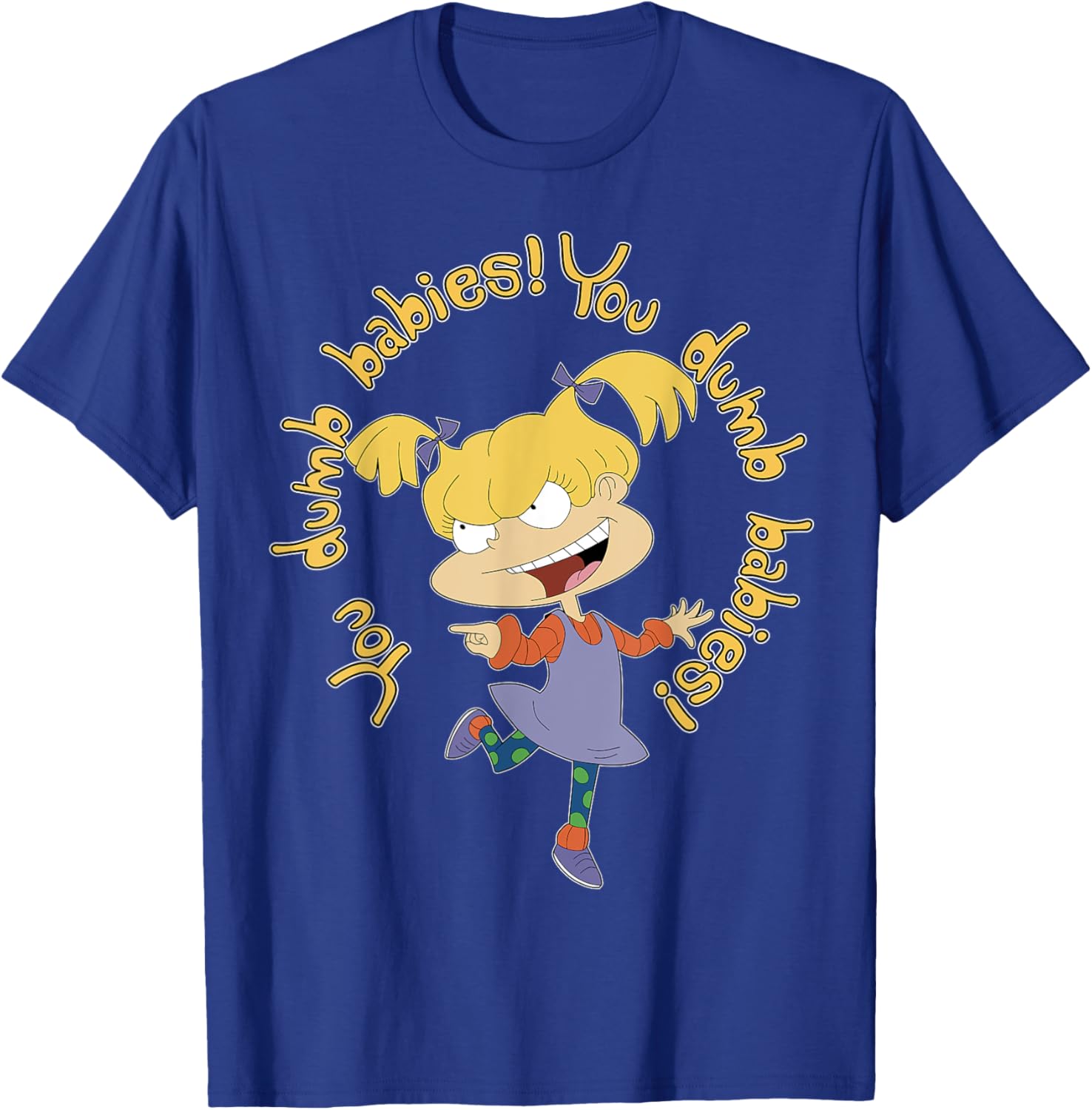 Mademark x Rugrats Angelica Pickles You Dumb Babies T-Shirt for Fans - 11