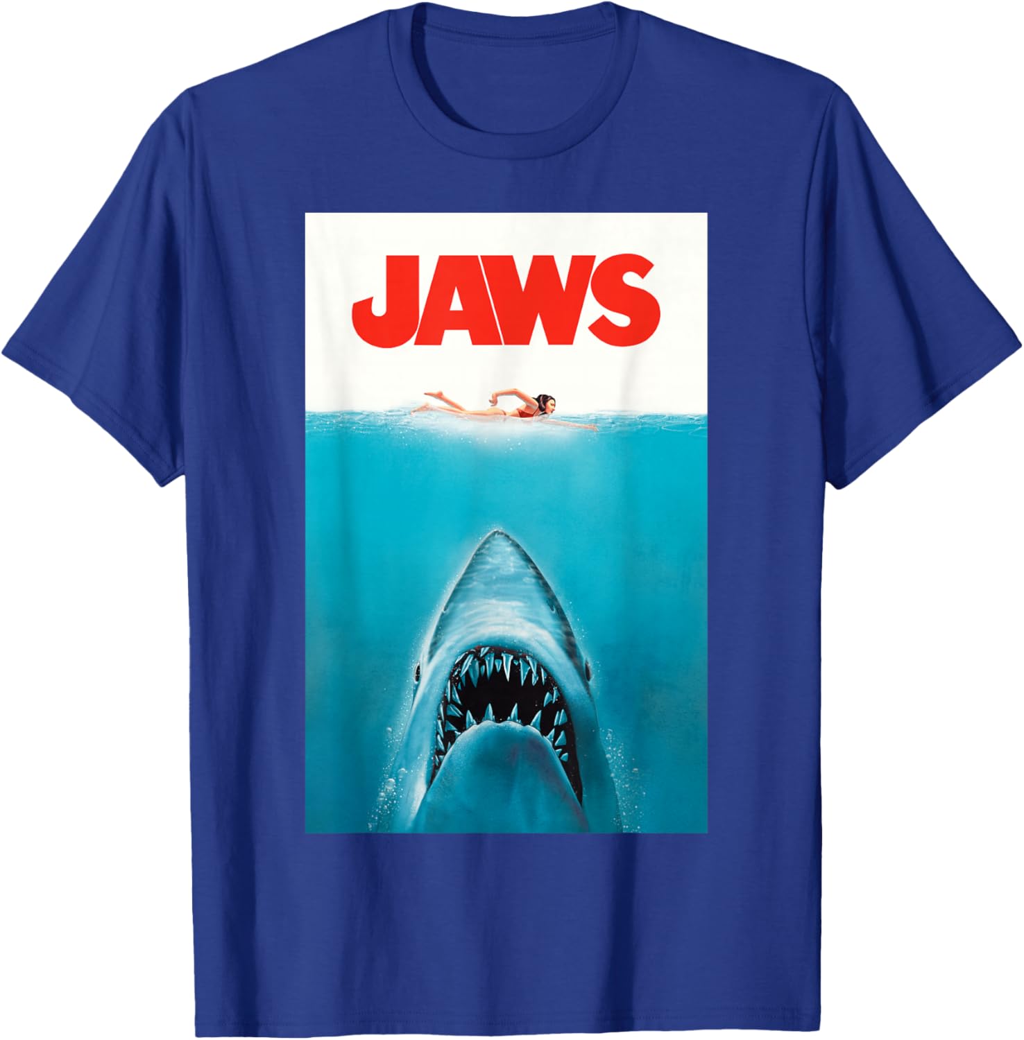 Jaws 50th Anniversary Classic T-Shirt with Front and Back Artwork - 26