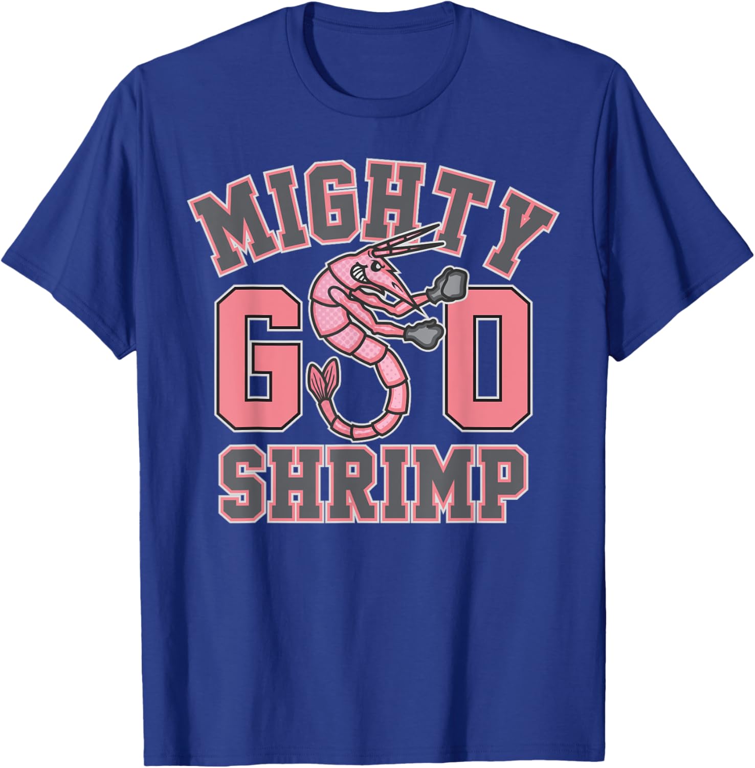 Mighty Shrimp Seabrook High School Zombie Mascot T-Shirt for Fans - 2