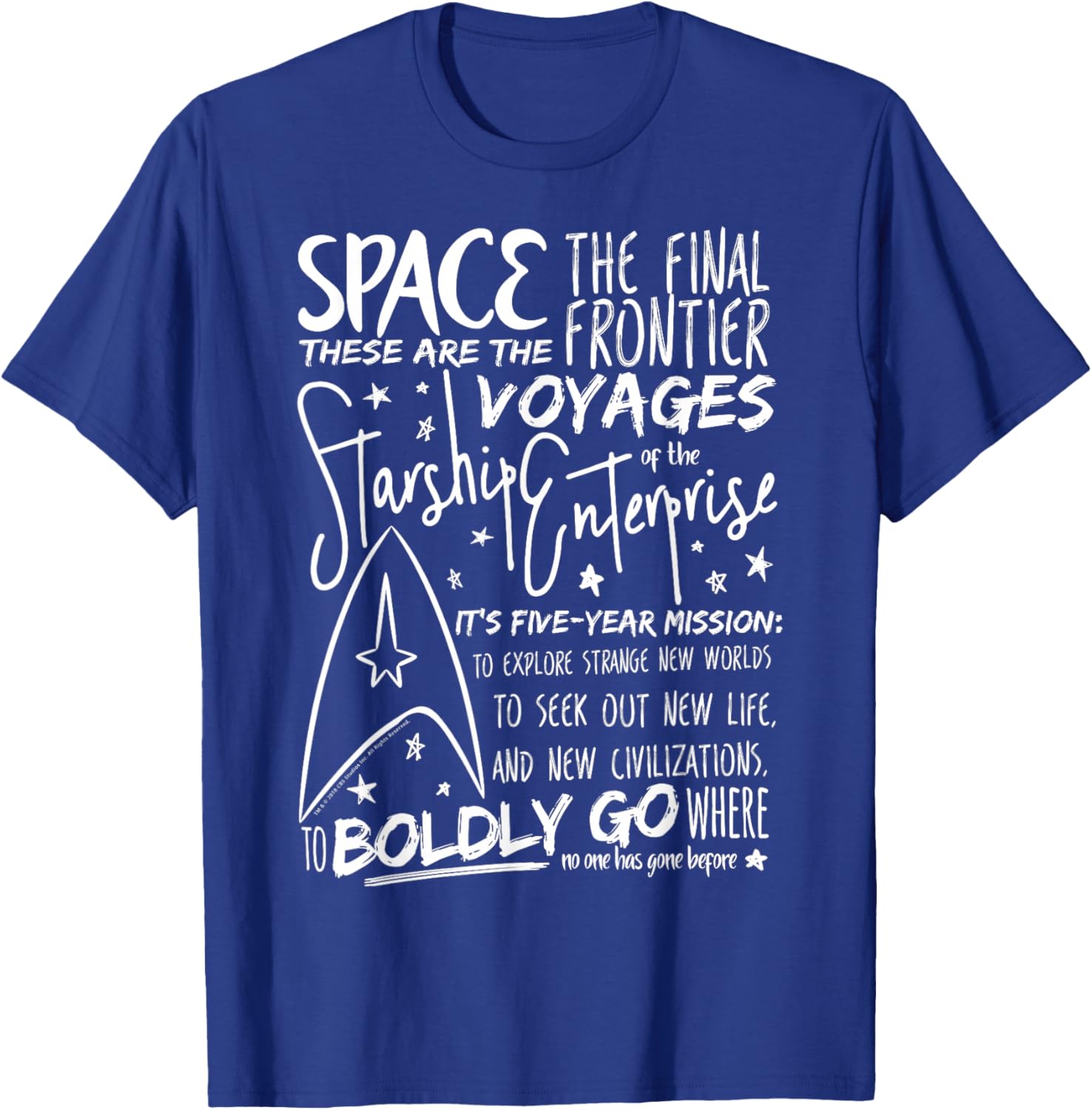 Star Trek Original Series Handwritten Speech Graphic Tee for Fans - 7