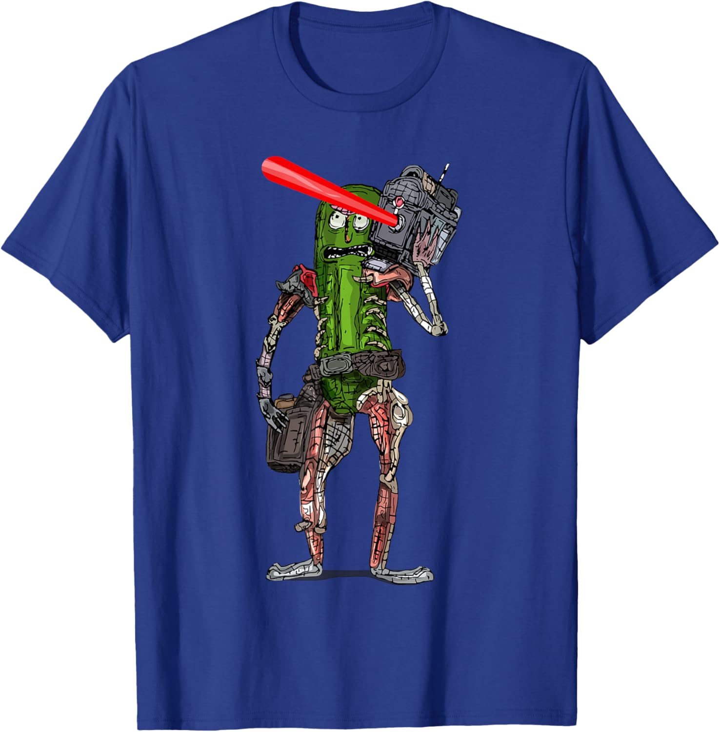 Pickle Rick Laser Beam T-Shirt - Fun Rick and Morty Apparel for Fans - 6