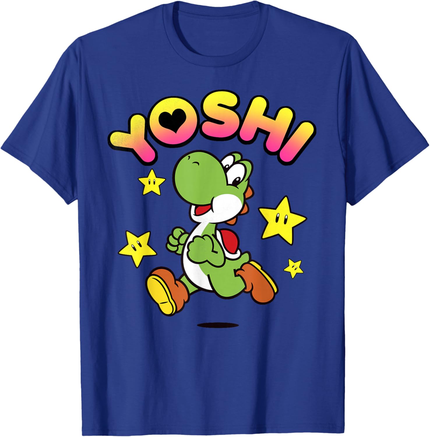 Nintendo Super Mario Yoshi Star Power Sprint Graphic T-Shirt for Fans - 1